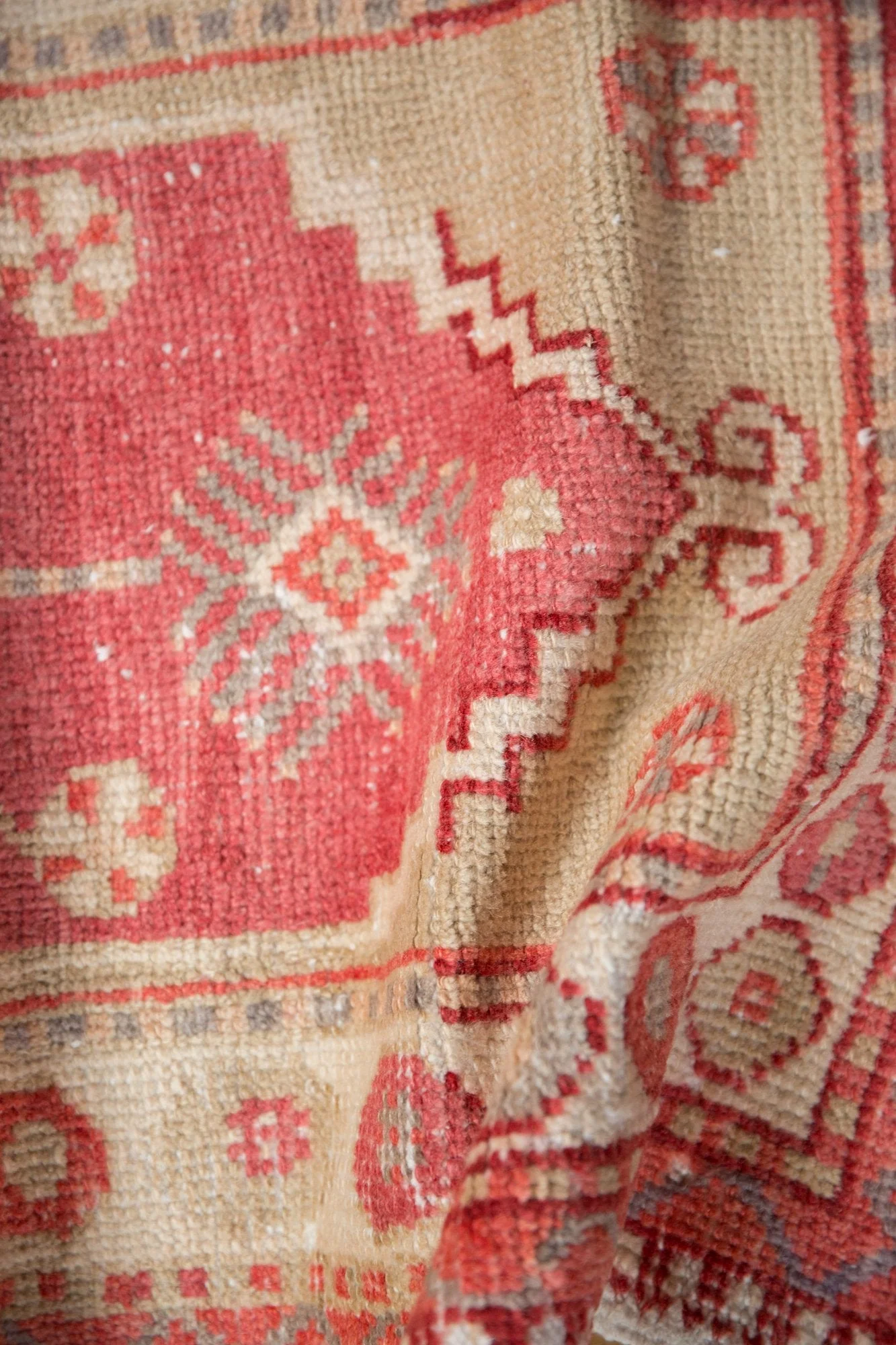 2x4.5 Vintage Distressed Oushak Rug Runner - Image 7