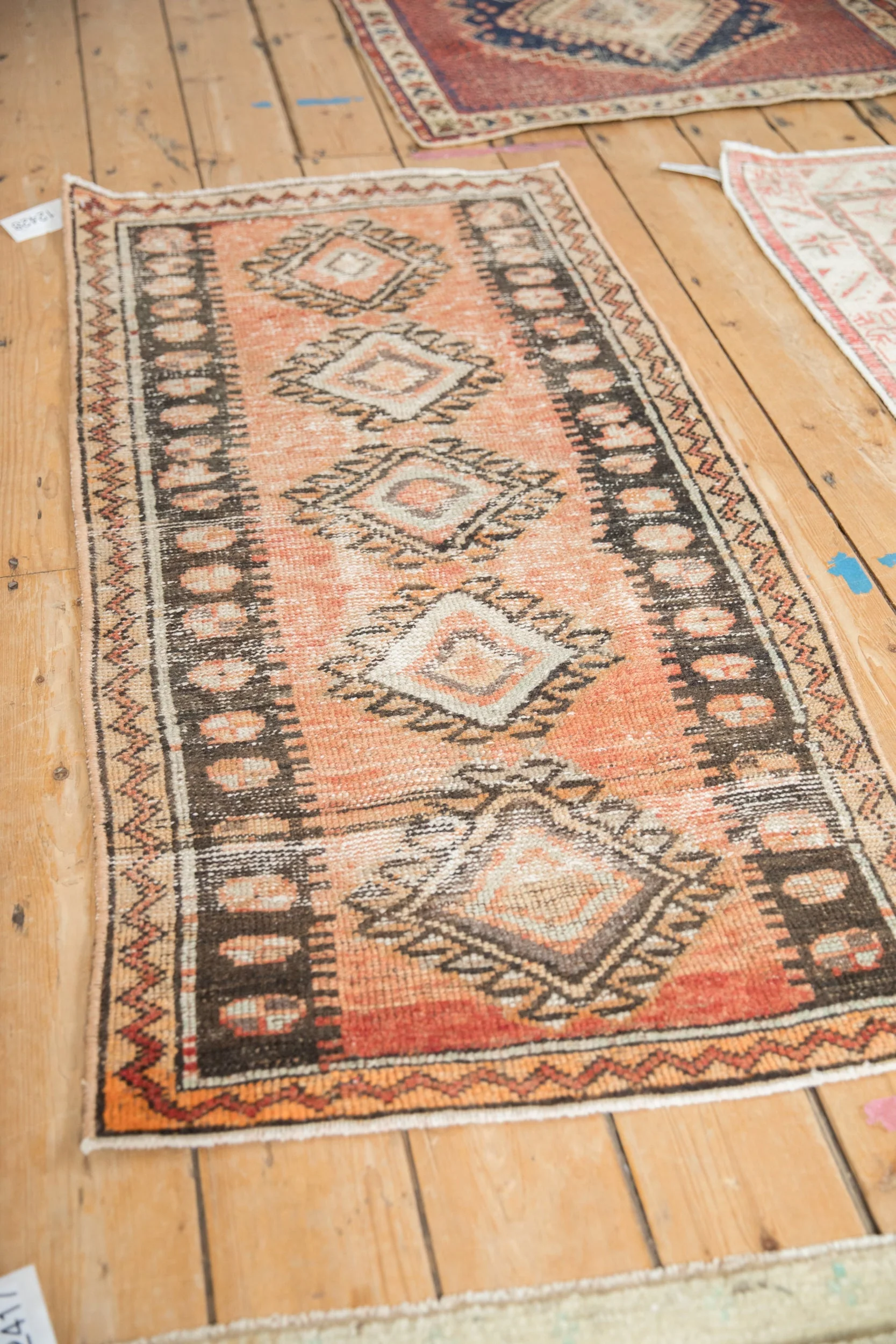 2x4.5 Vintage Distressed Oushak Rug Runner - Image 4