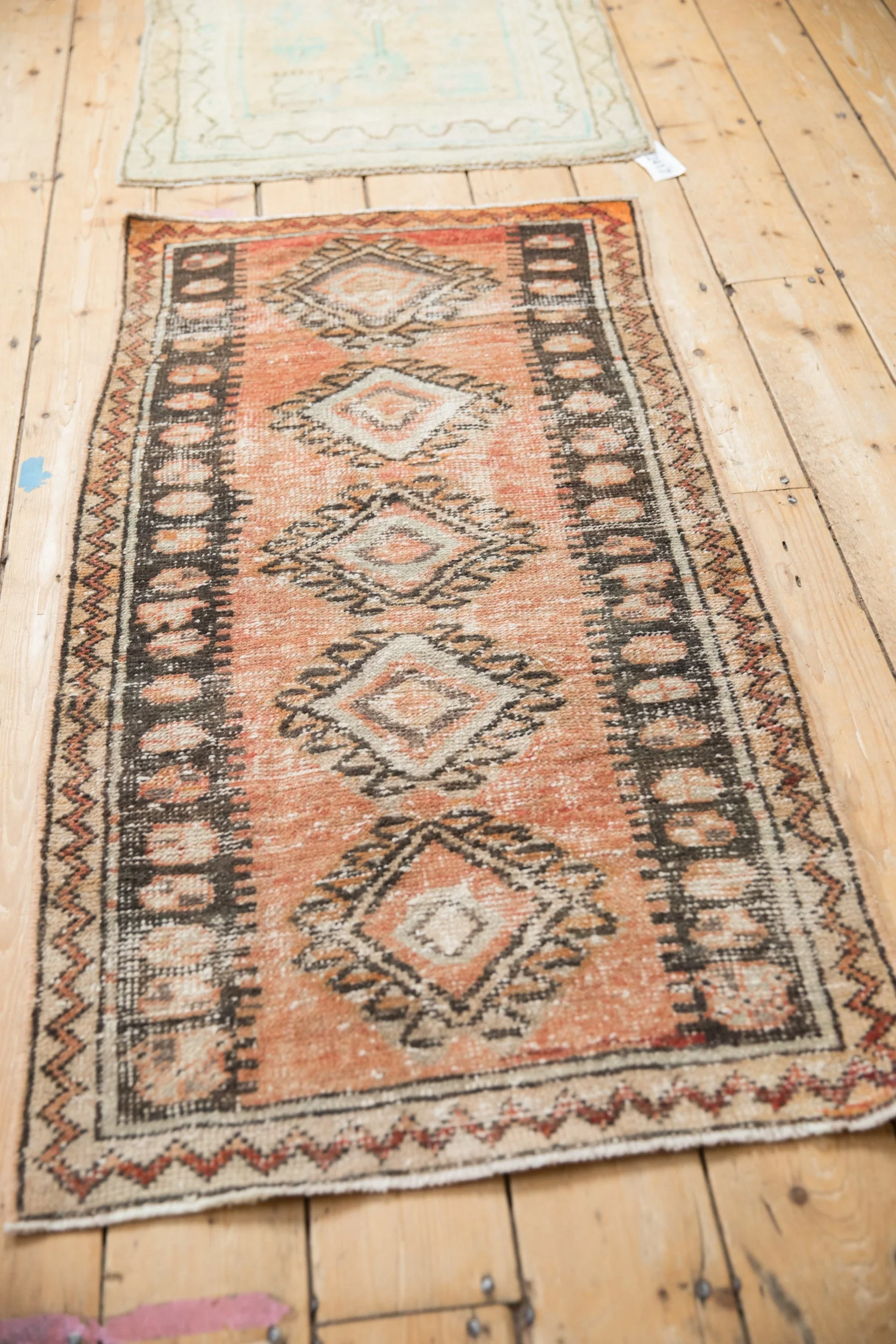 2x4.5 Vintage Distressed Oushak Rug Runner - Image 7