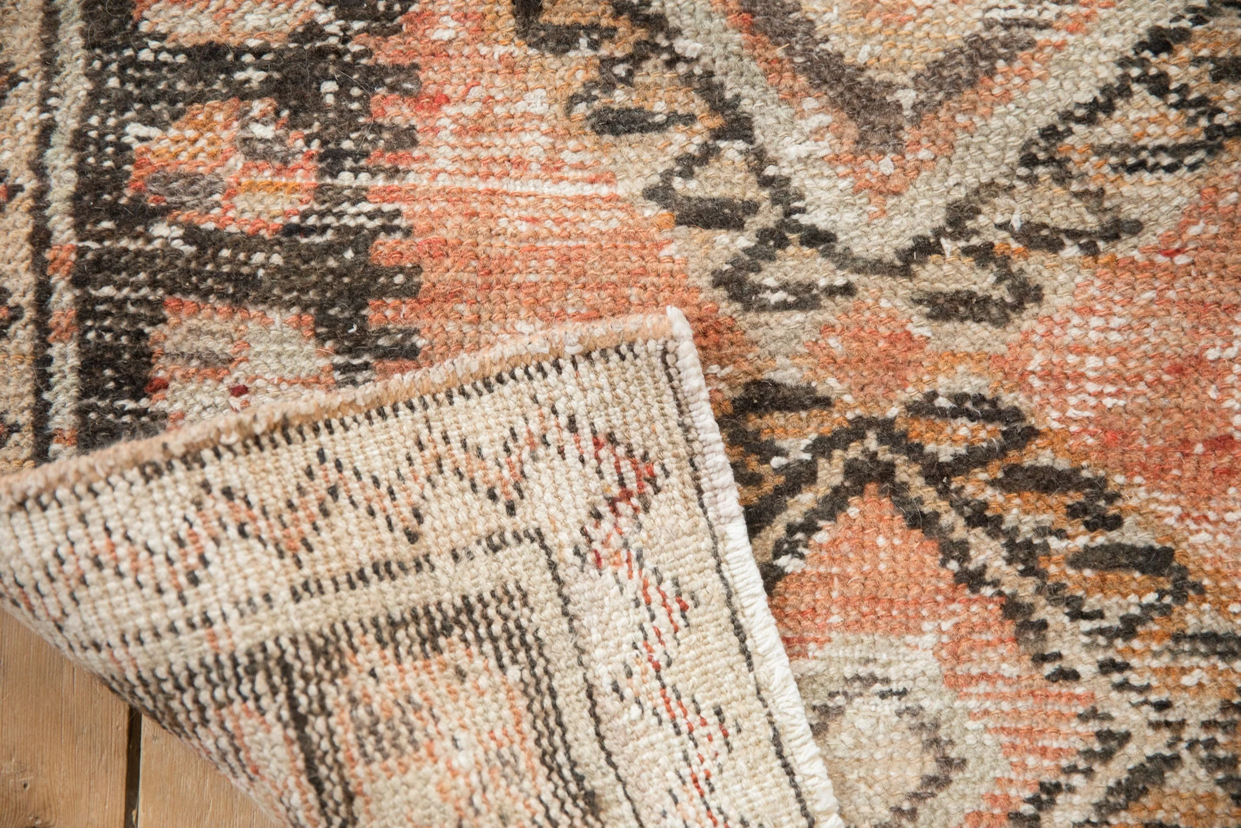 2x4.5 Vintage Distressed Oushak Rug Runner - Image 9