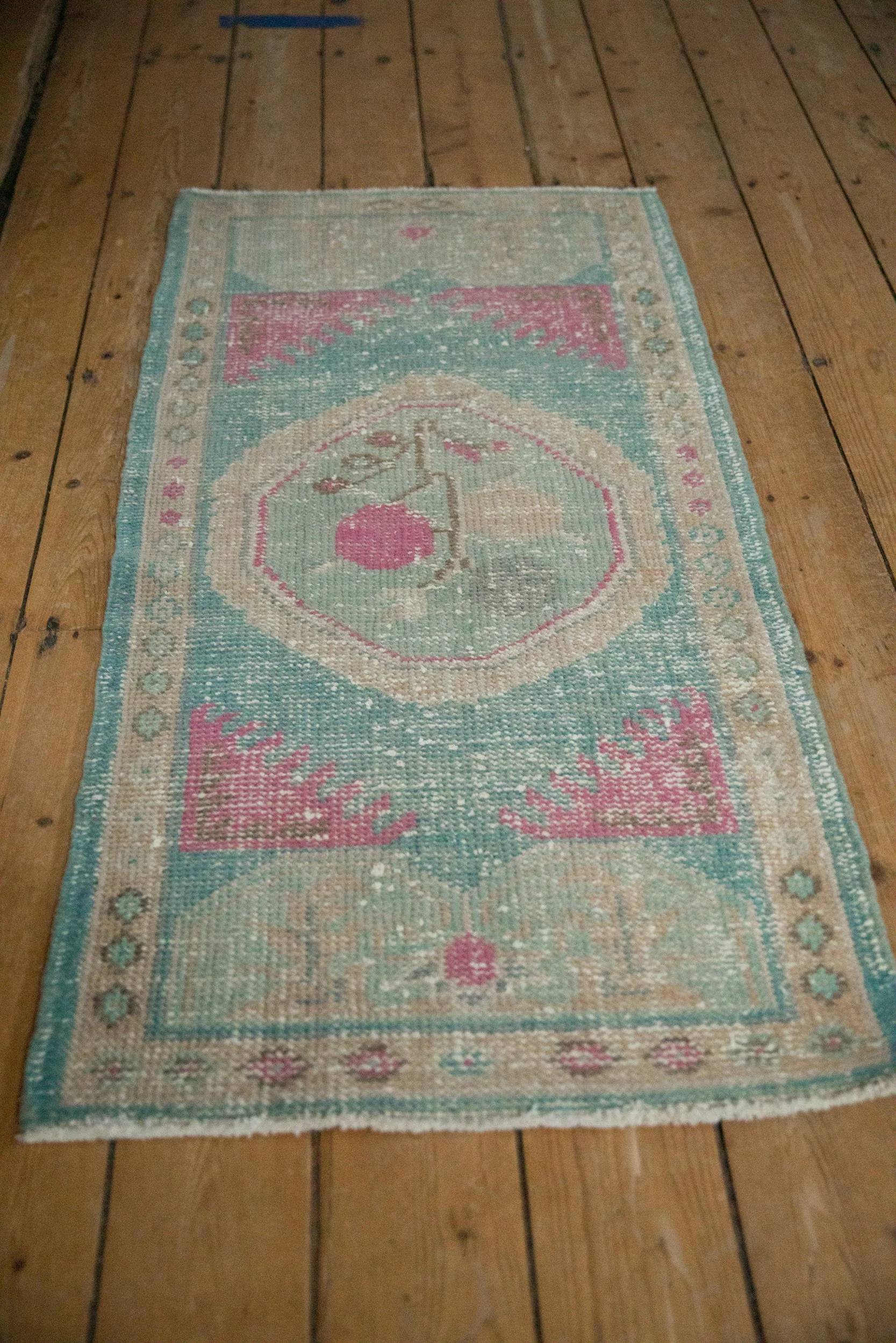 2x4.5 Vintage Distressed Oushak Rug Runner - Image 5