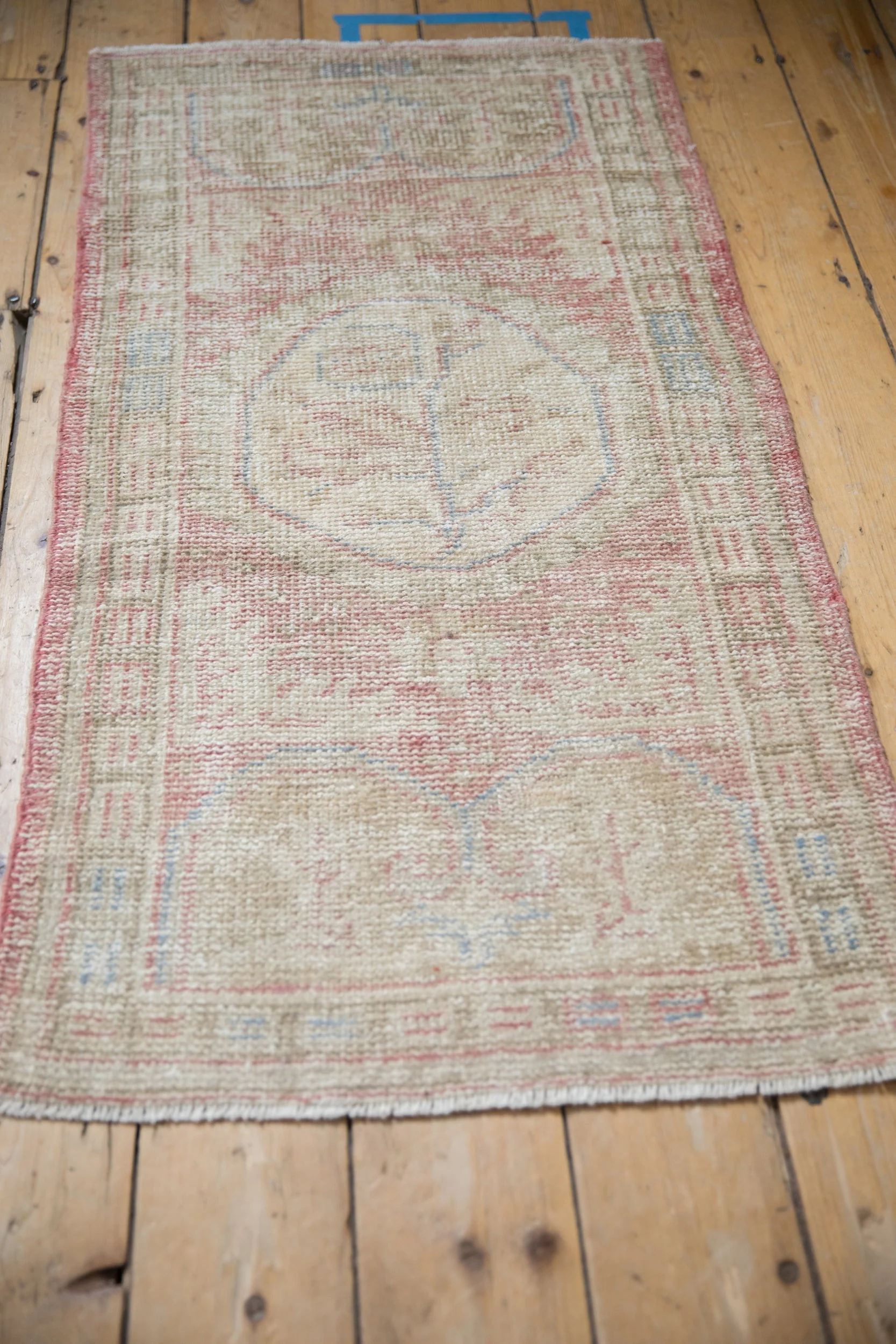 2x4.5 Vintage Distressed Oushak Rug Runner - Image 6