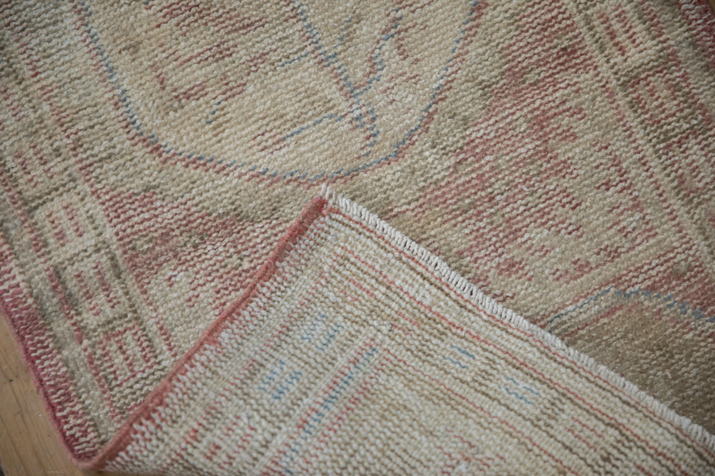 2x4.5 Vintage Distressed Oushak Rug Runner - Image 8
