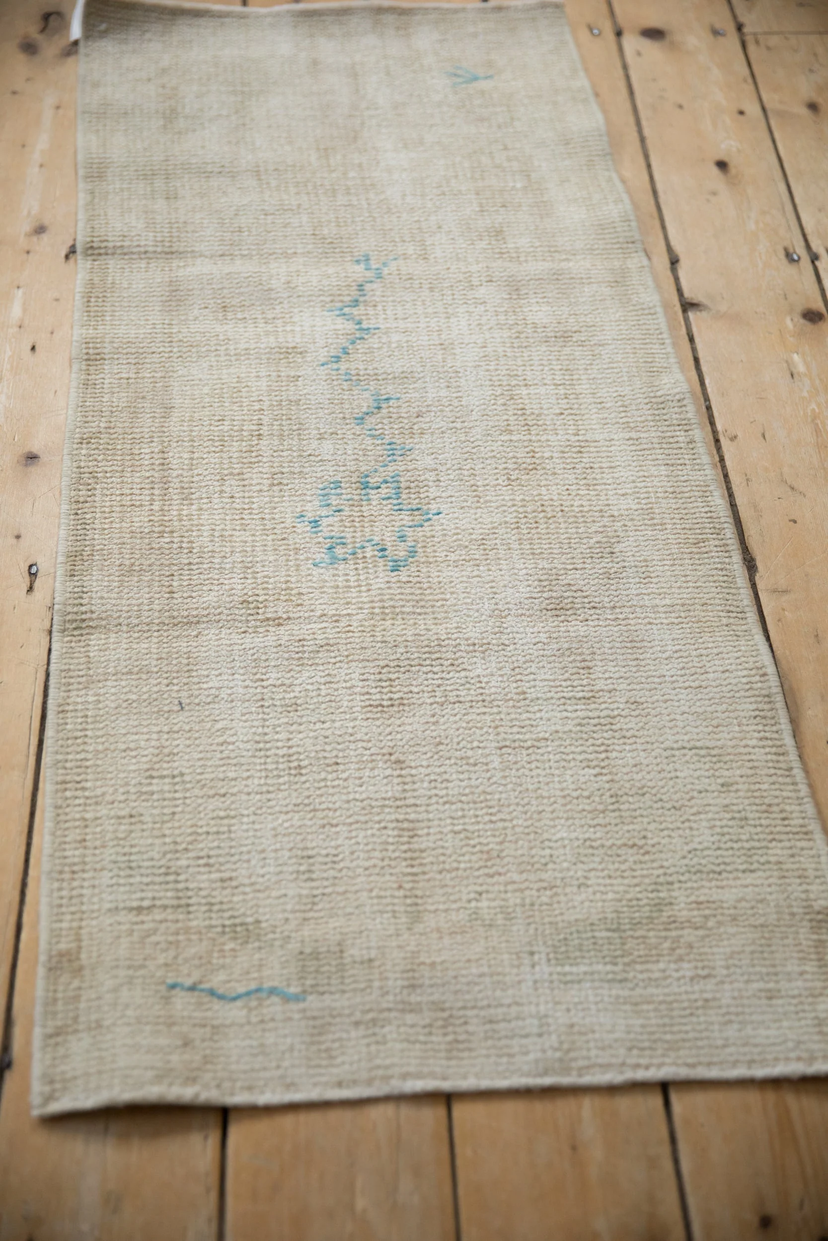2x4.5 Vintage Distressed Oushak Rug Runner - Image 5