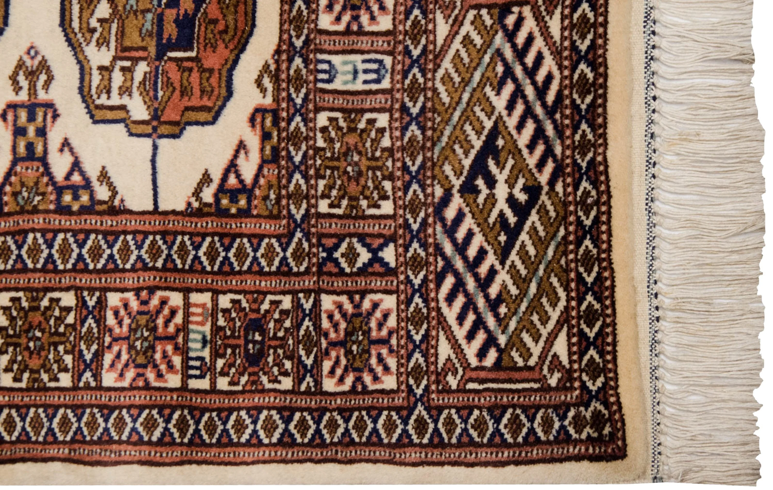 2x4.5 Vintage Fine Bokhara Rug Runner - Image 5