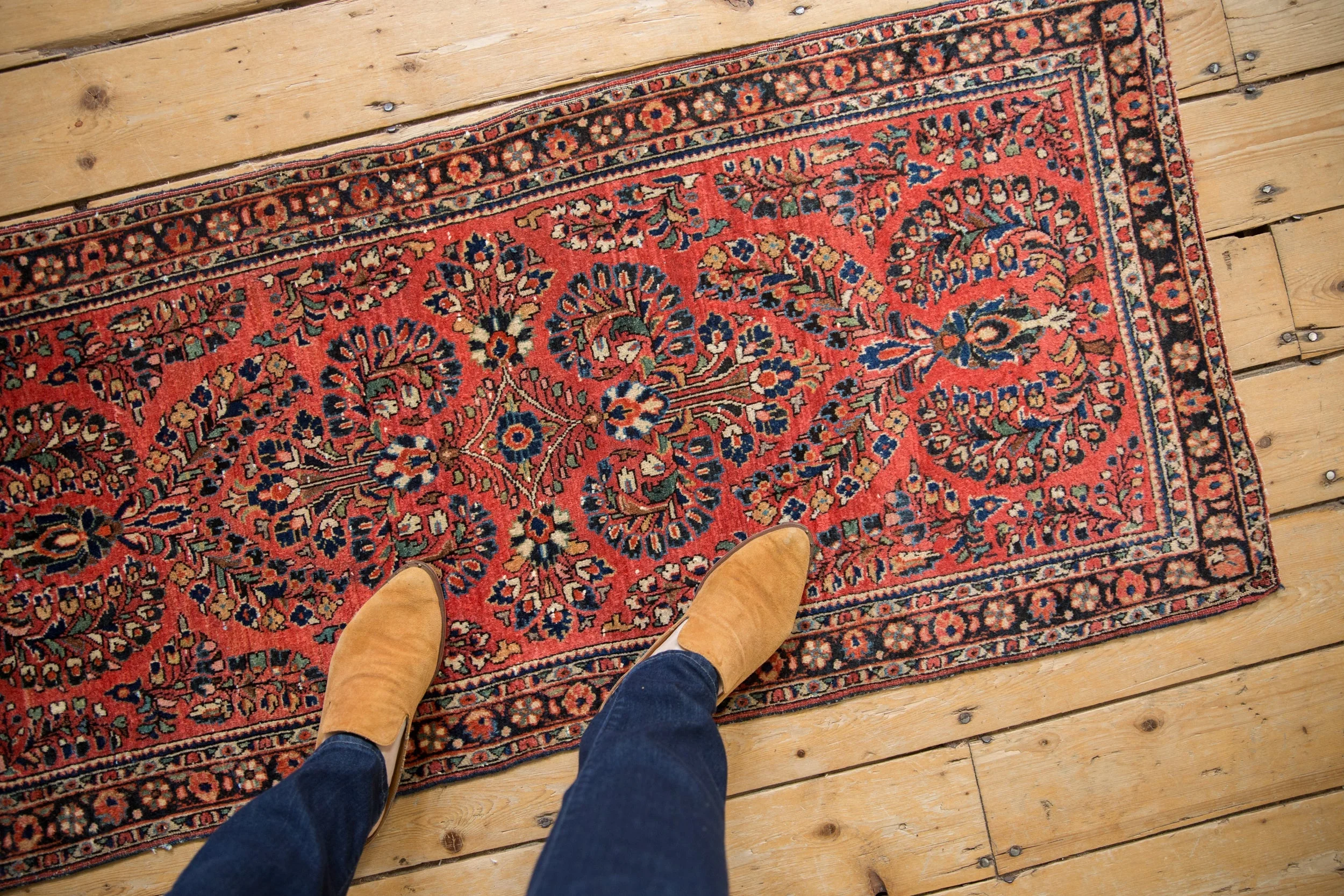 2x4.5 Vintage German Sarouk Rug Runner - Image 2