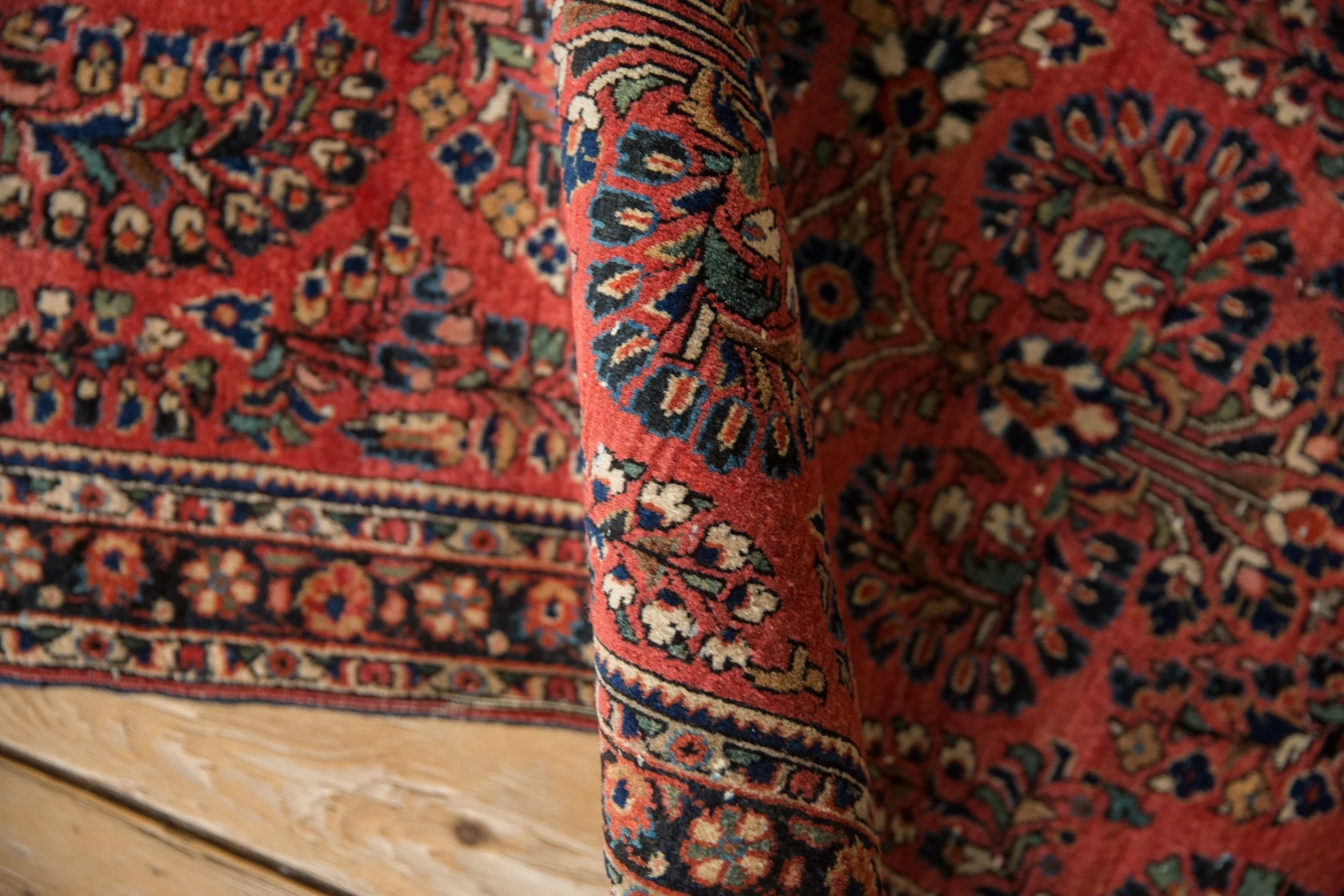 2x4.5 Vintage German Sarouk Rug Runner - Image 7