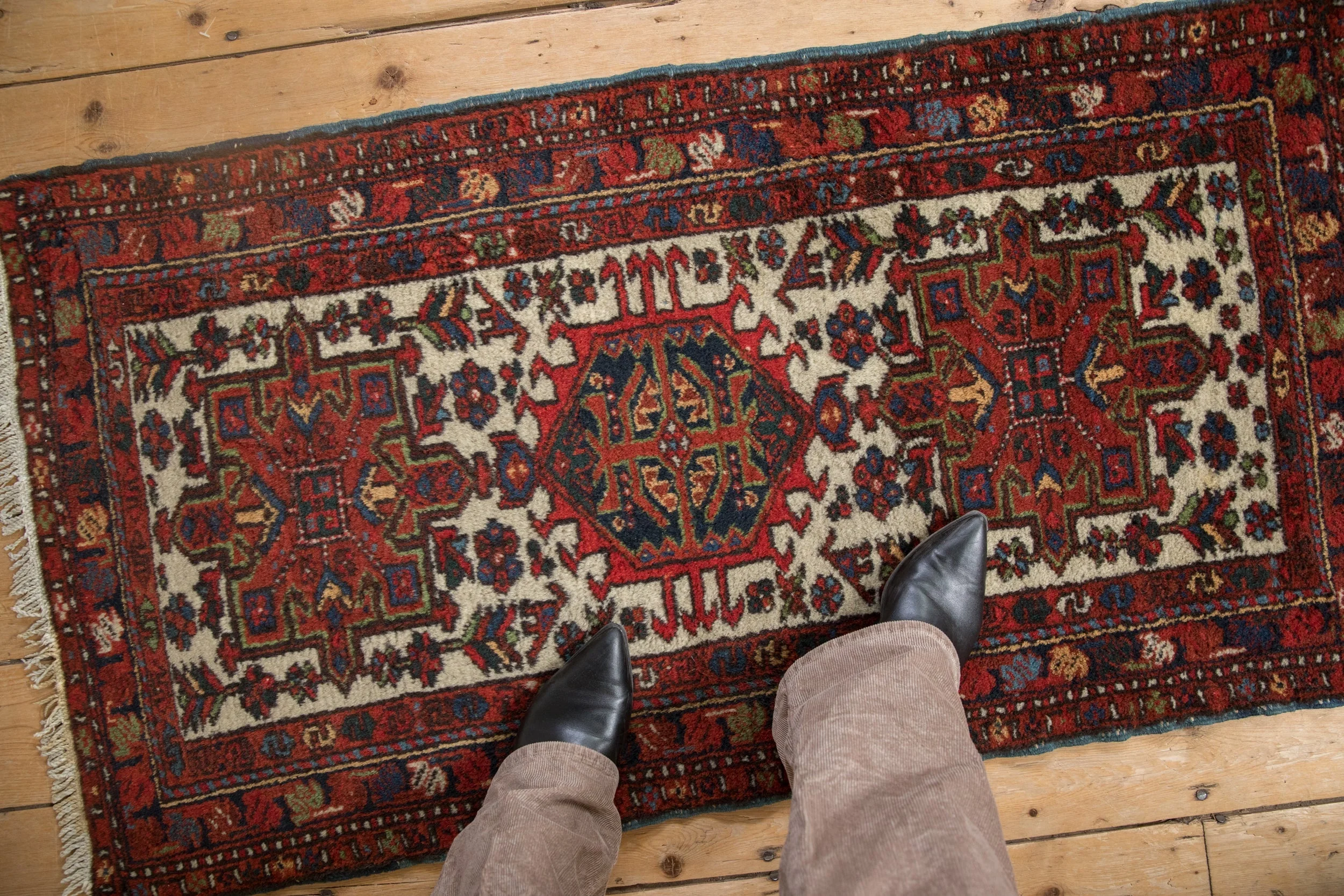 2x4.5 Vintage Karaja Rug Runner - Image 2