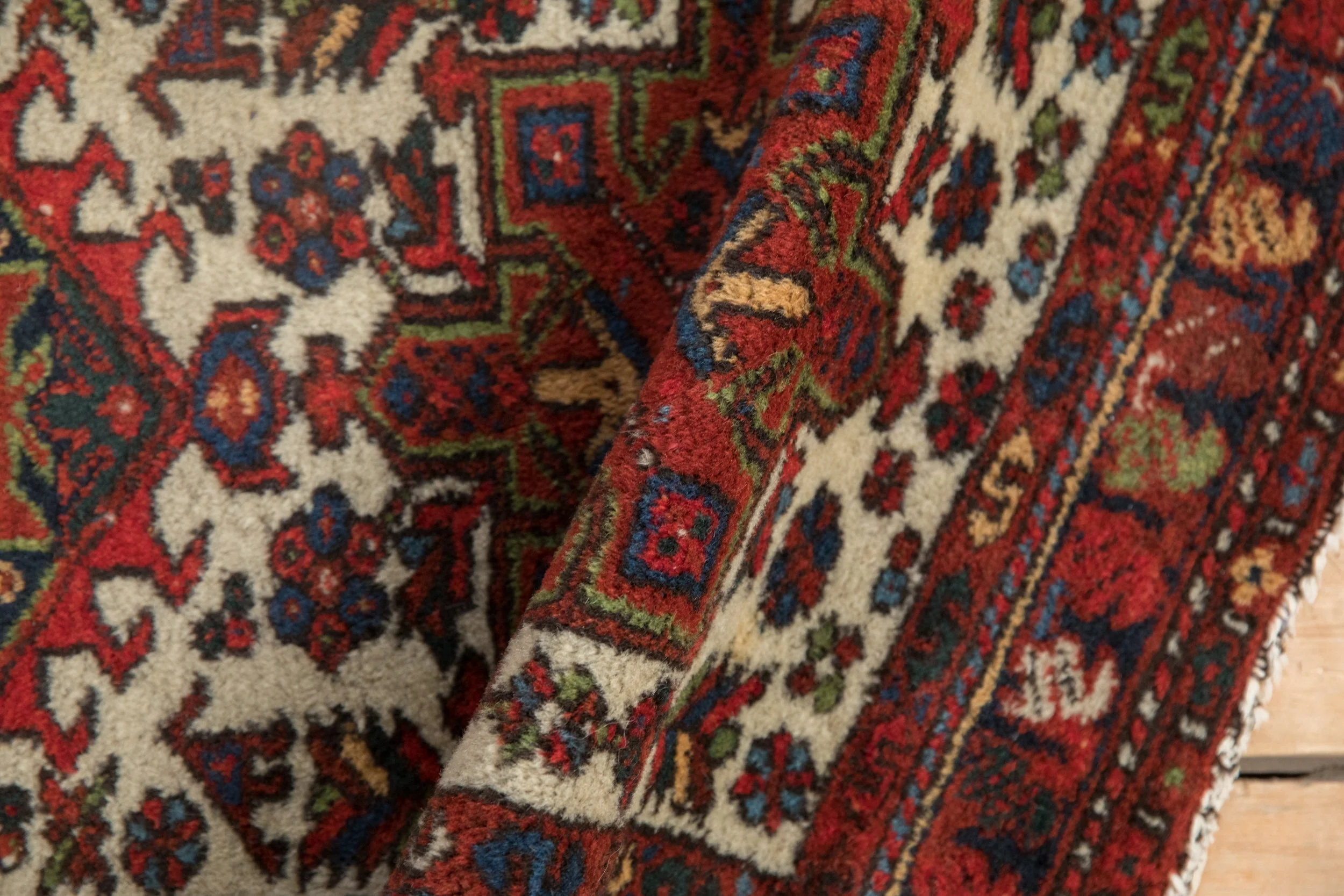 2x4.5 Vintage Karaja Rug Runner - Image 9