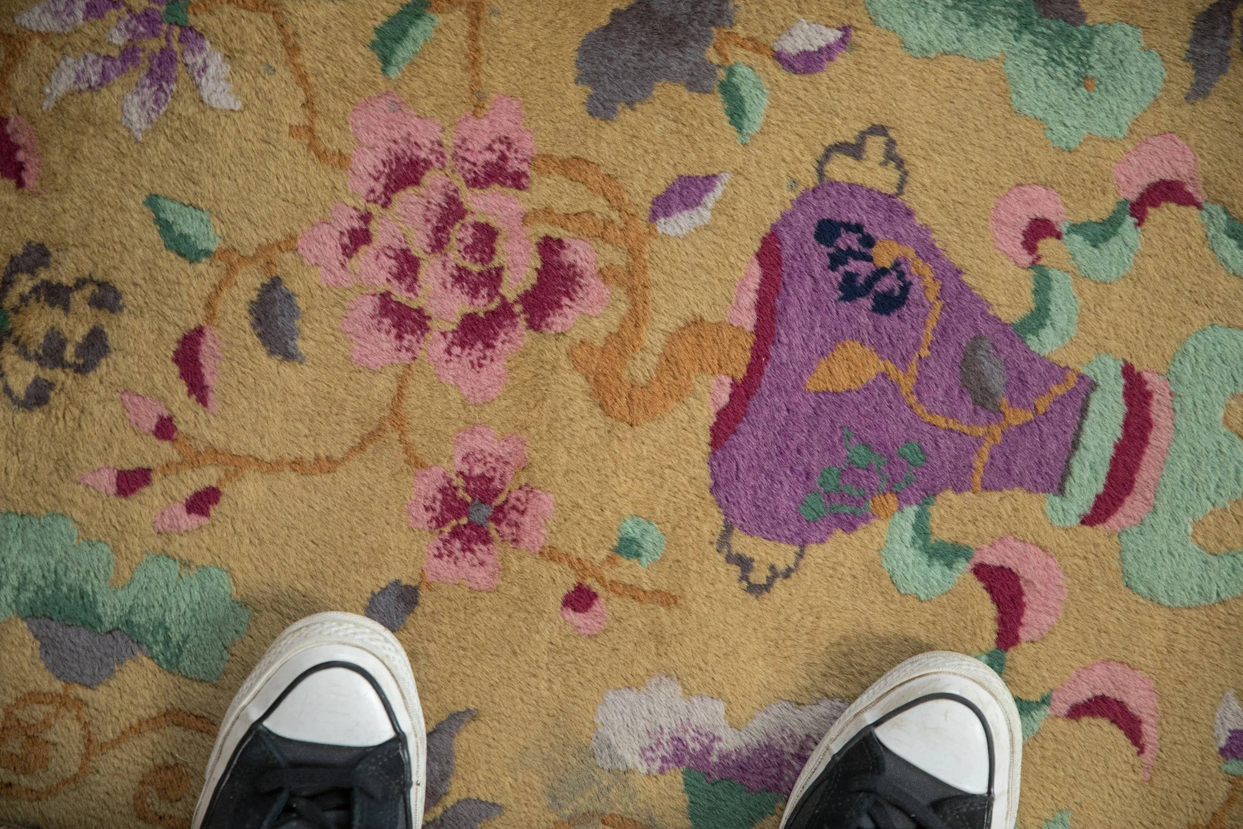 2x4 Antique Art Deco Rug Runner - Image 3