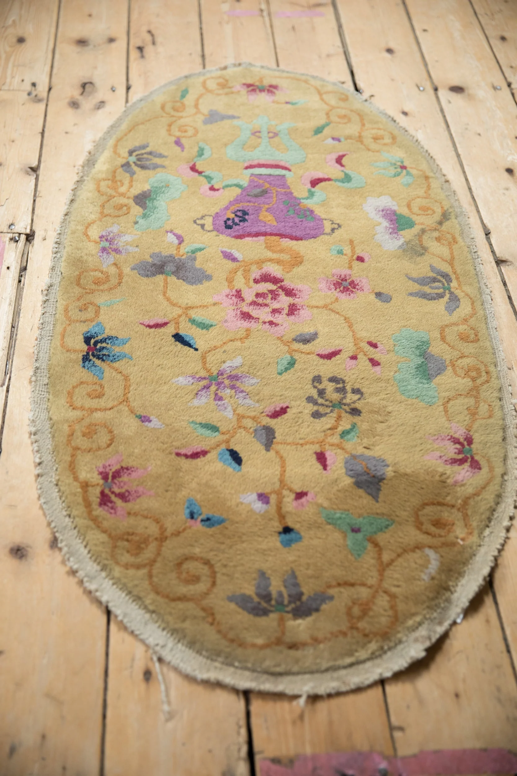 2x4 Antique Art Deco Rug Runner - Image 5