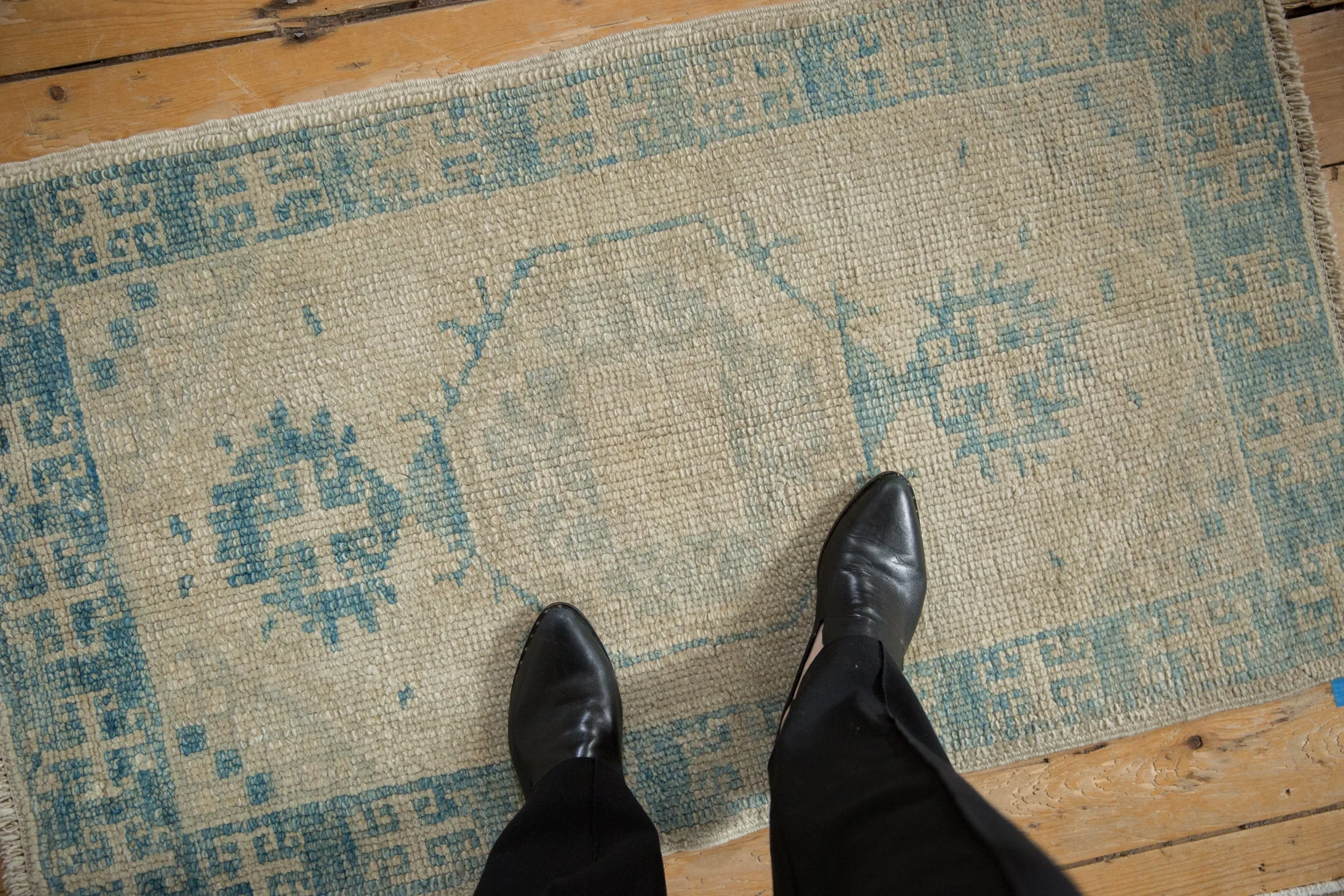 2x4 Distressed Oushak Rug Runner - Image 2