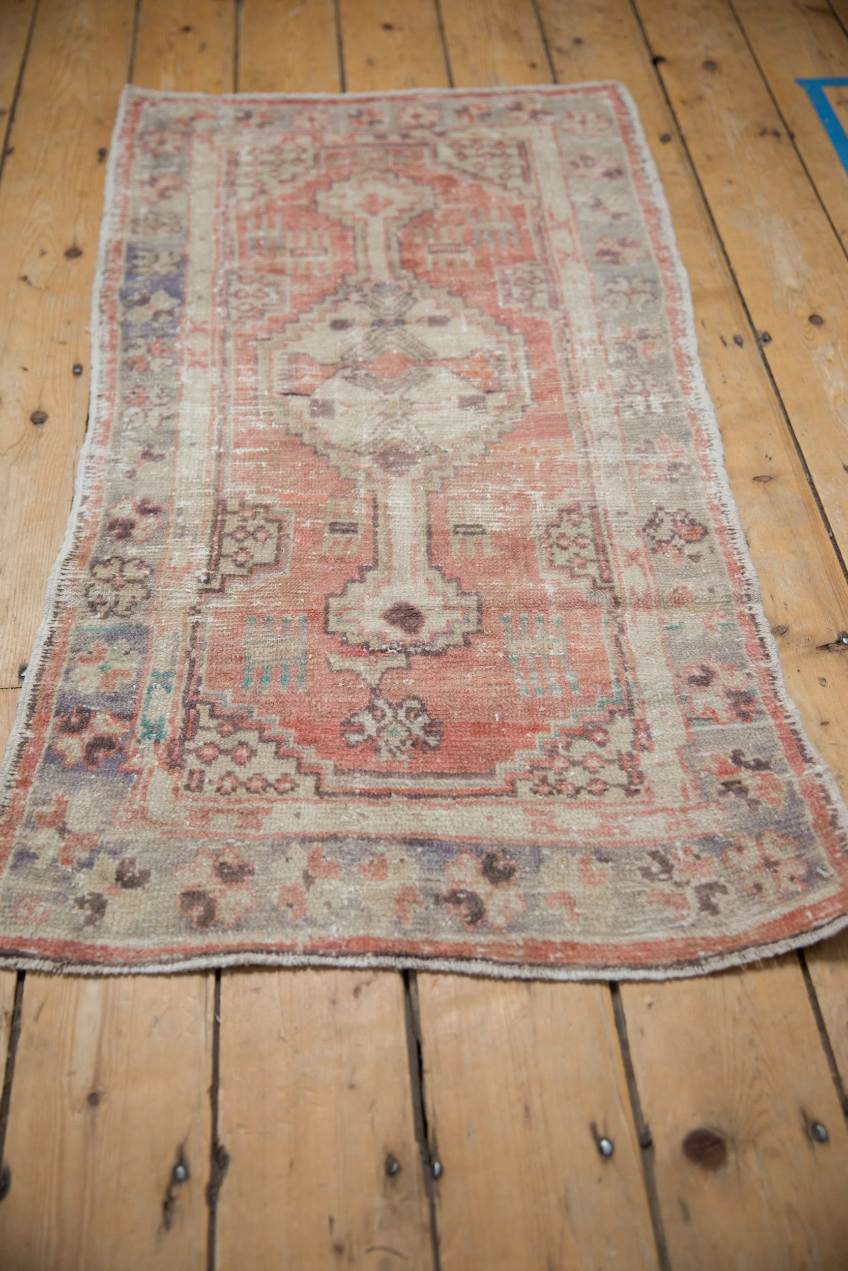 2x4 Vintage Distressed Oushak Rug Runner - Image 5