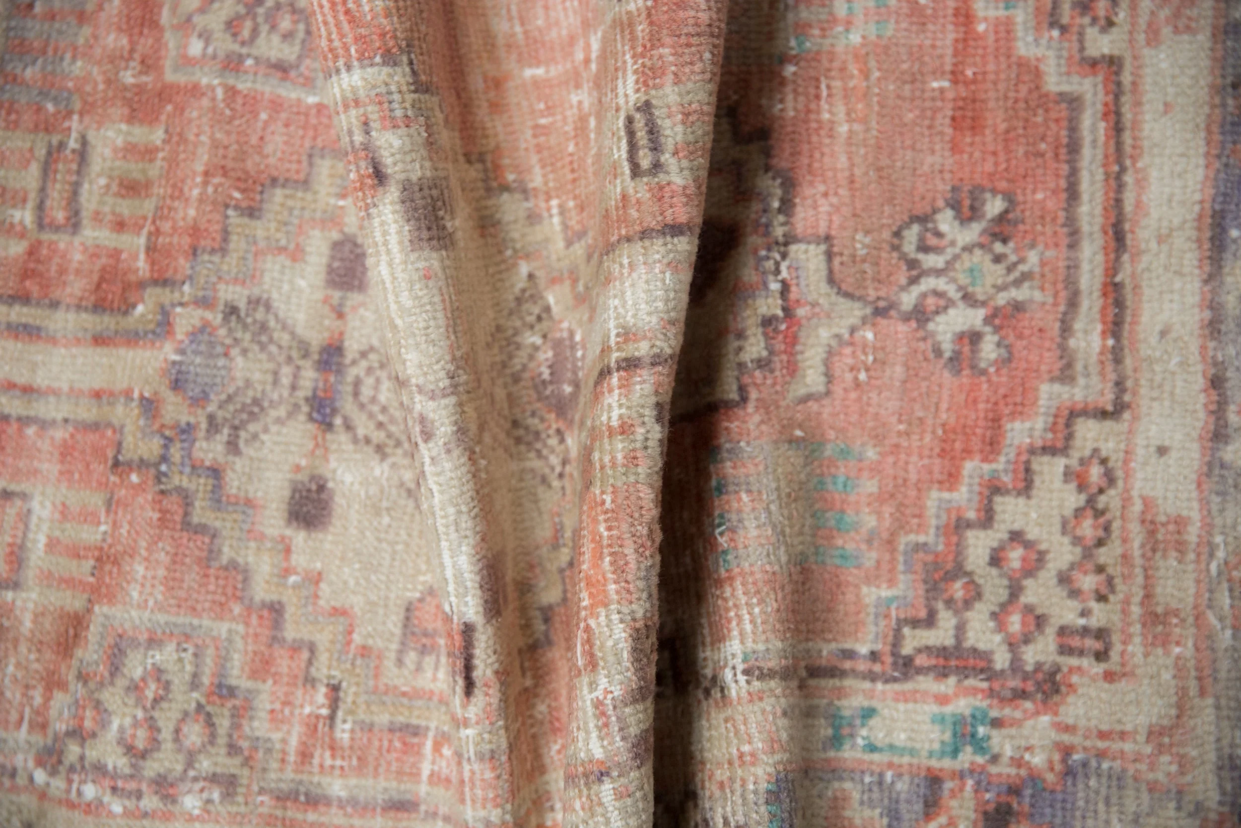 2x4 Vintage Distressed Oushak Rug Runner - Image 6