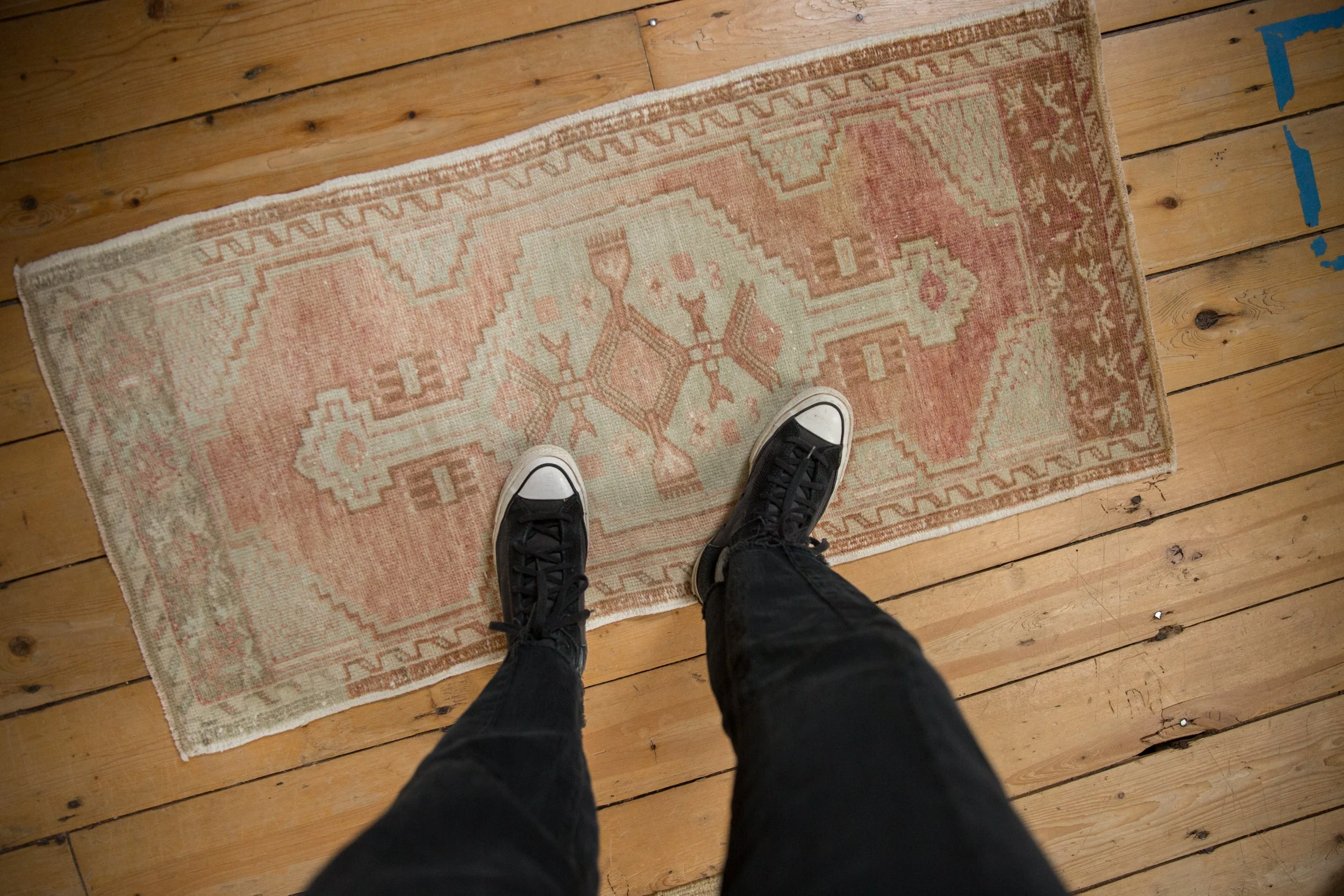 2x4 Vintage Distressed Oushak Rug Runner - Image 2