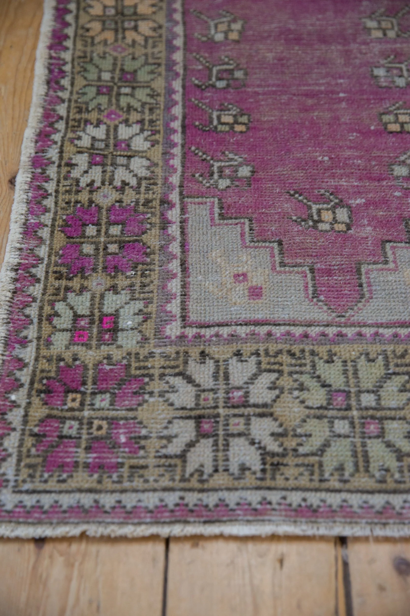 2x4 Vintage Distressed Oushak Rug Runner - Image 5