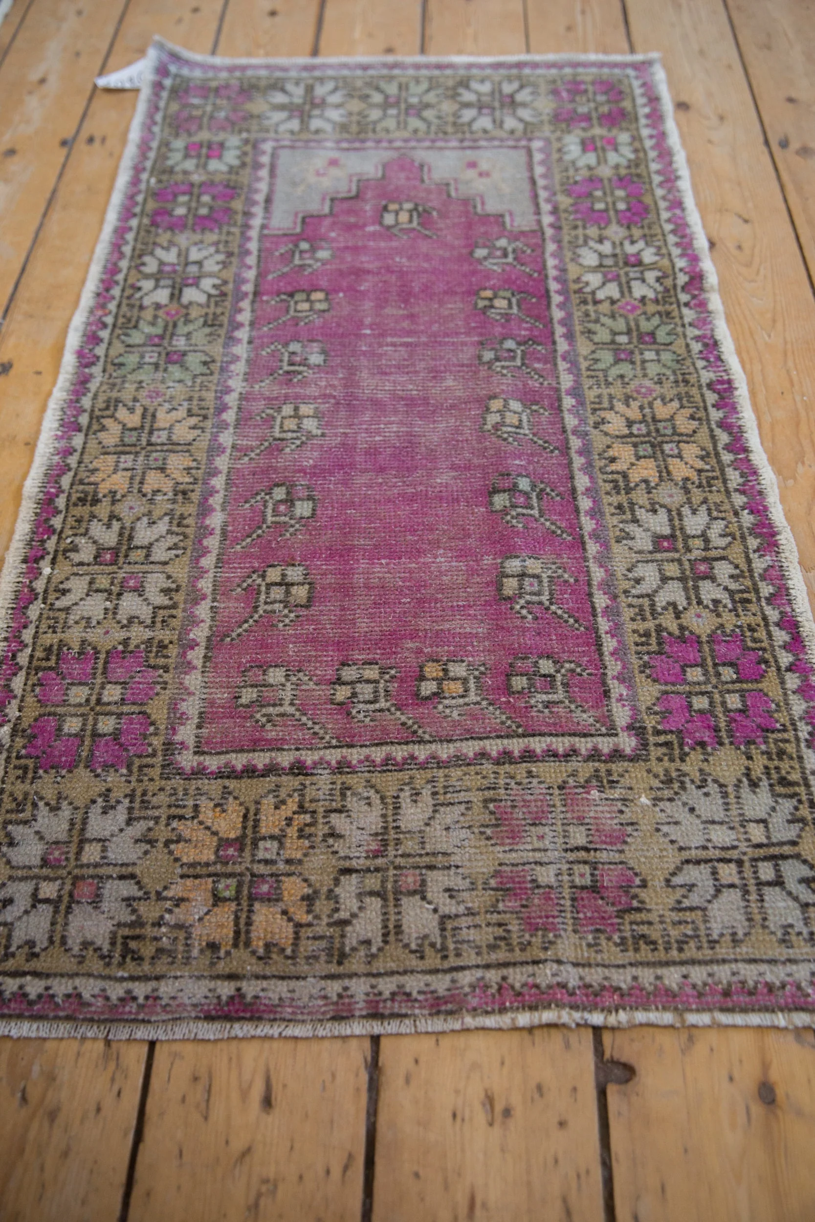 2x4 Vintage Distressed Oushak Rug Runner - Image 6
