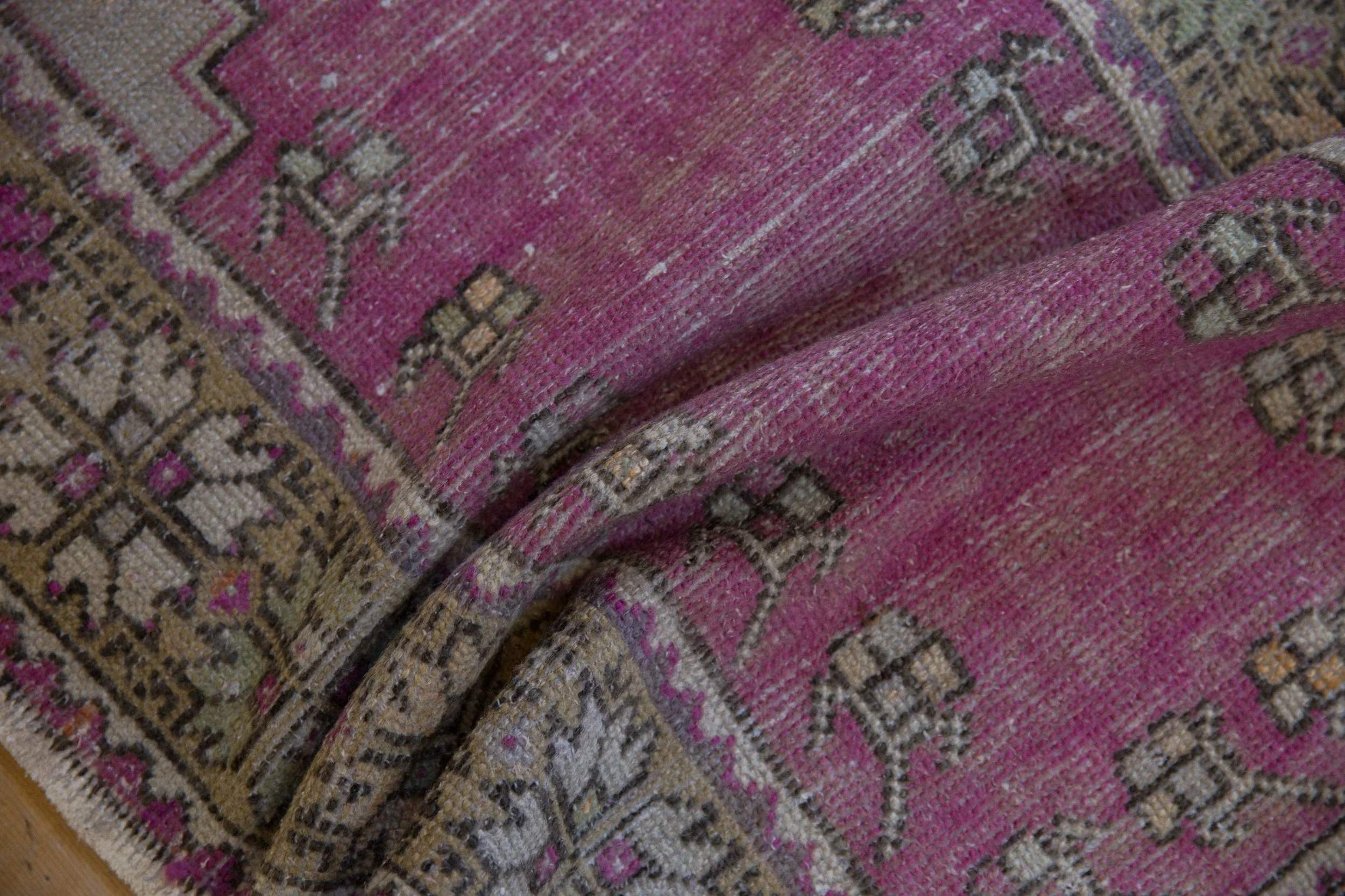 2x4 Vintage Distressed Oushak Rug Runner - Image 7