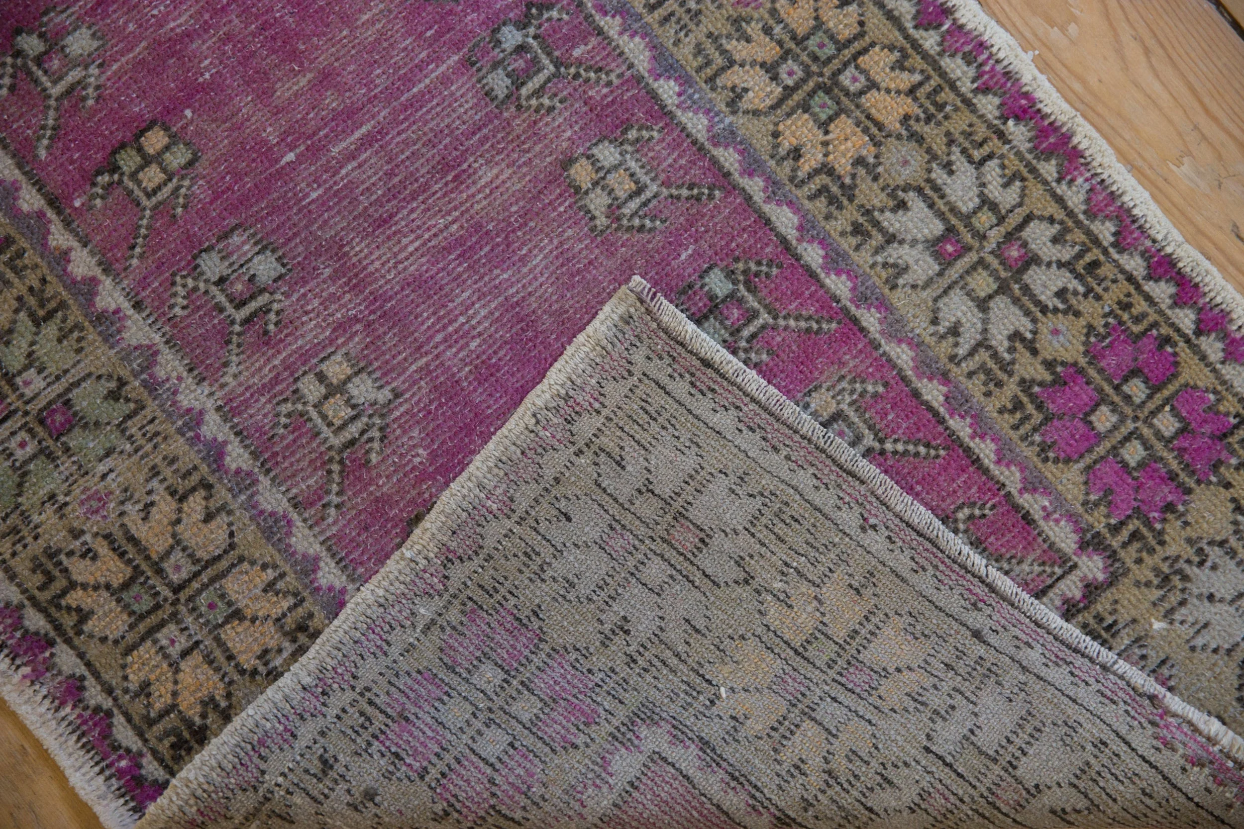 2x4 Vintage Distressed Oushak Rug Runner - Image 8