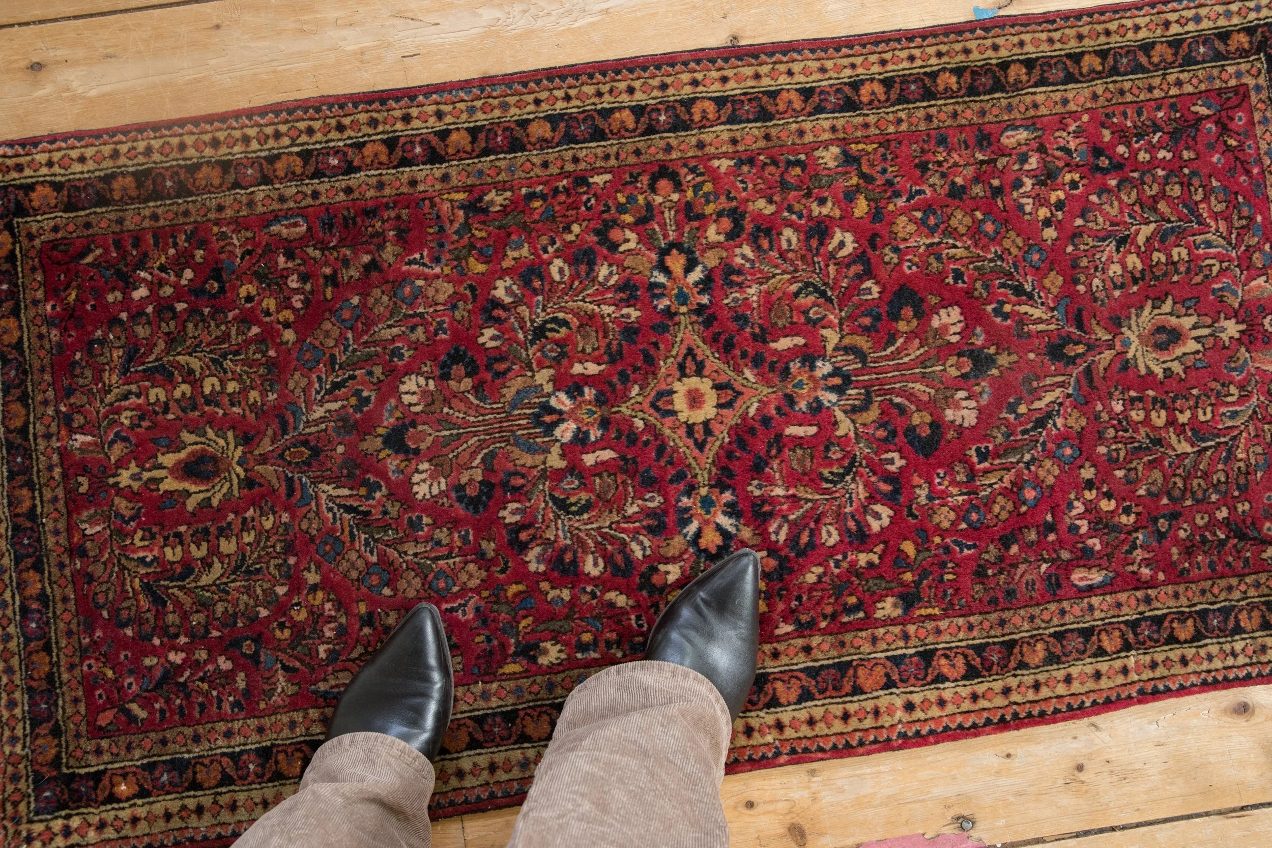 2x4 Vintage German Sarouk Rug Runner - Image 2
