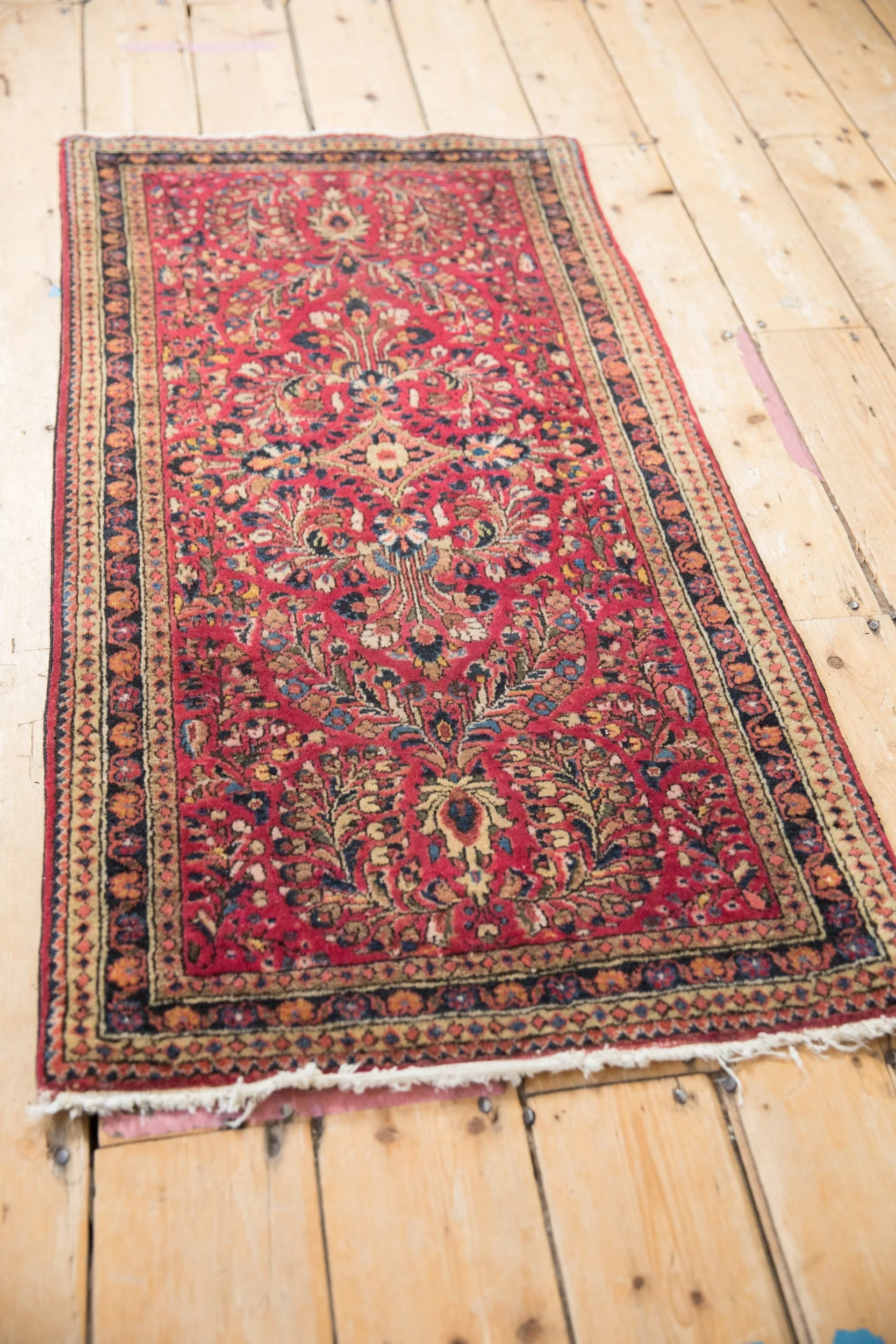 2x4 Vintage German Sarouk Rug Runner - Image 5
