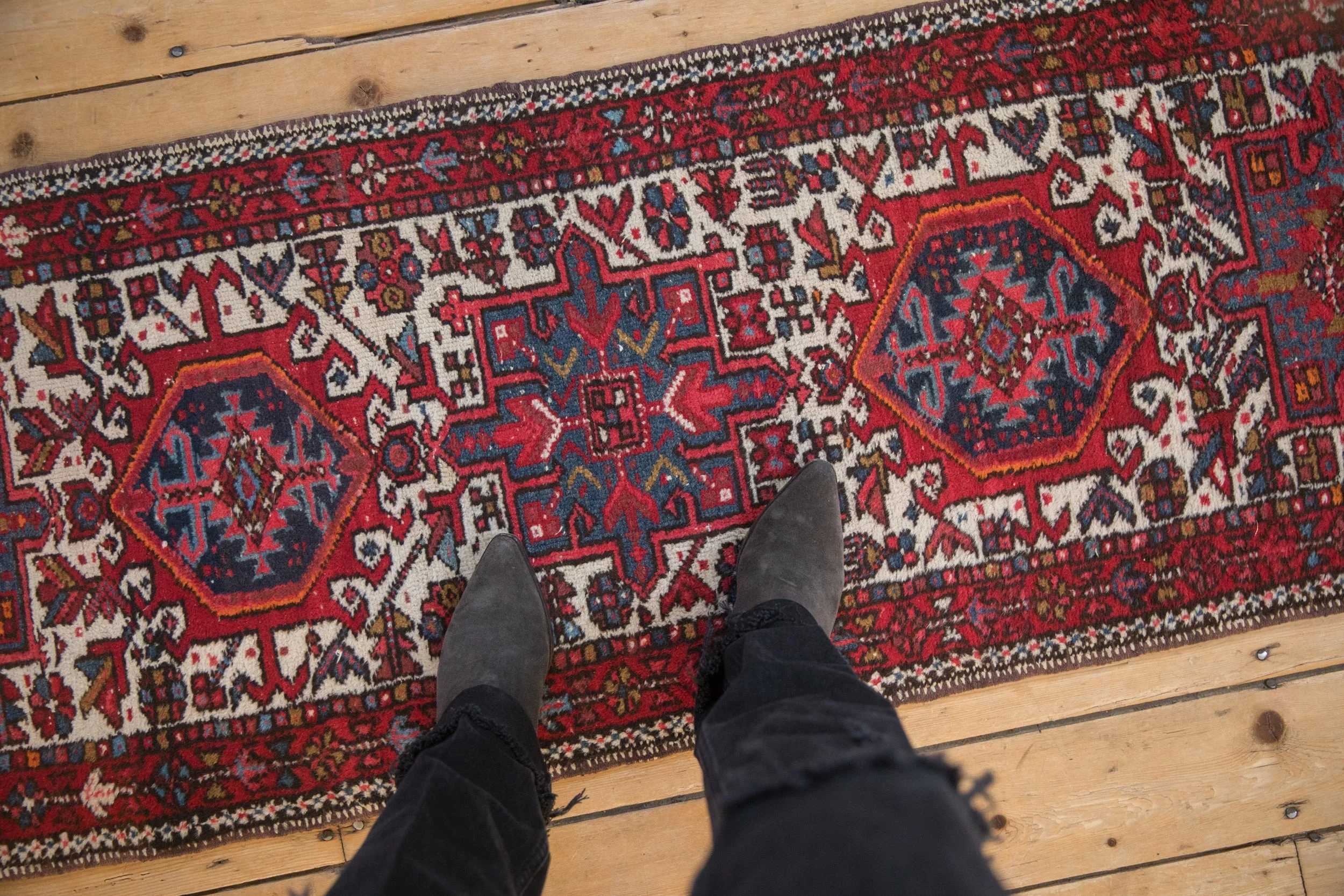2x6 Vintage Karaja Rug Runner - Image 2