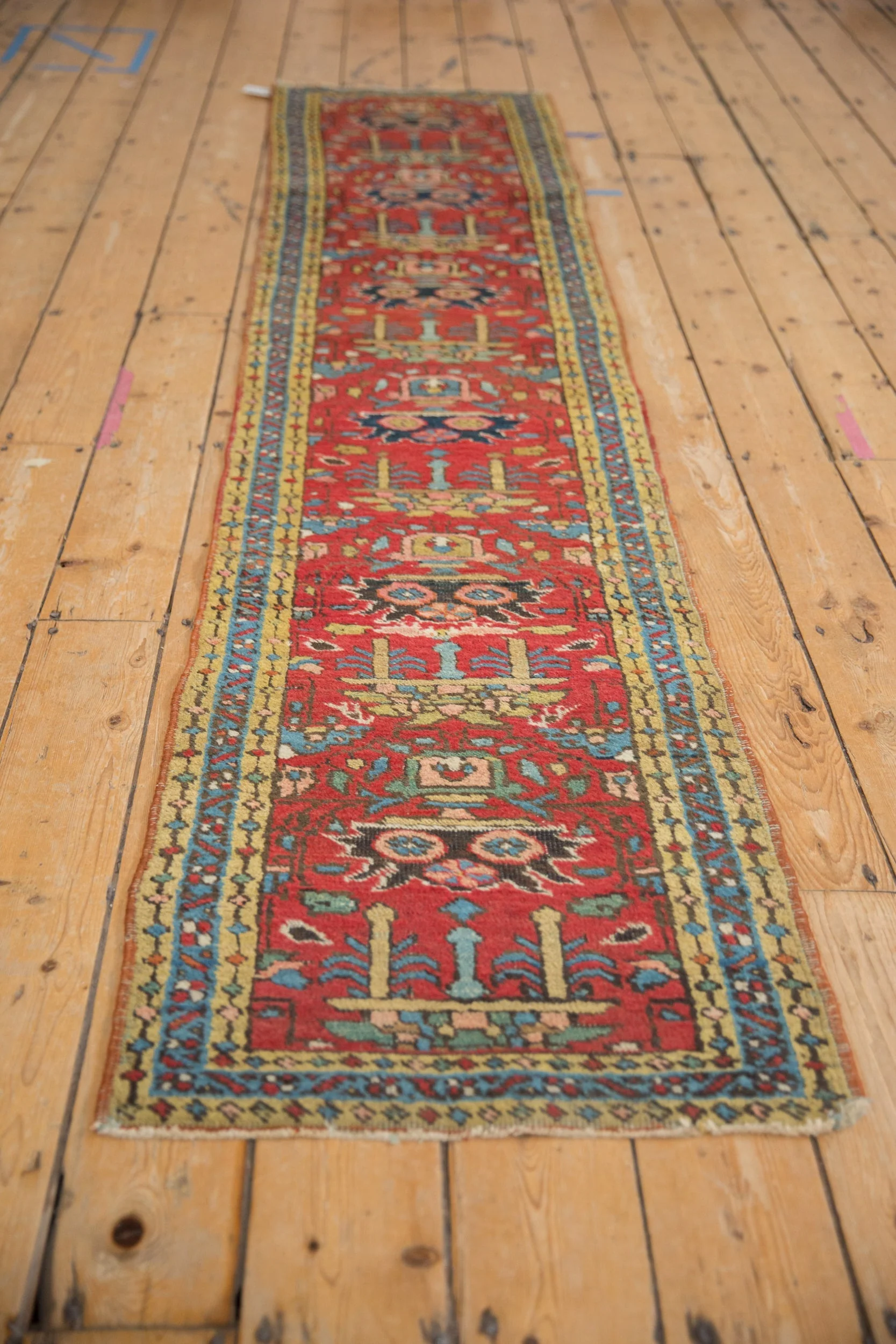 2x9 Vintage Heriz Rug Runner - Image 4