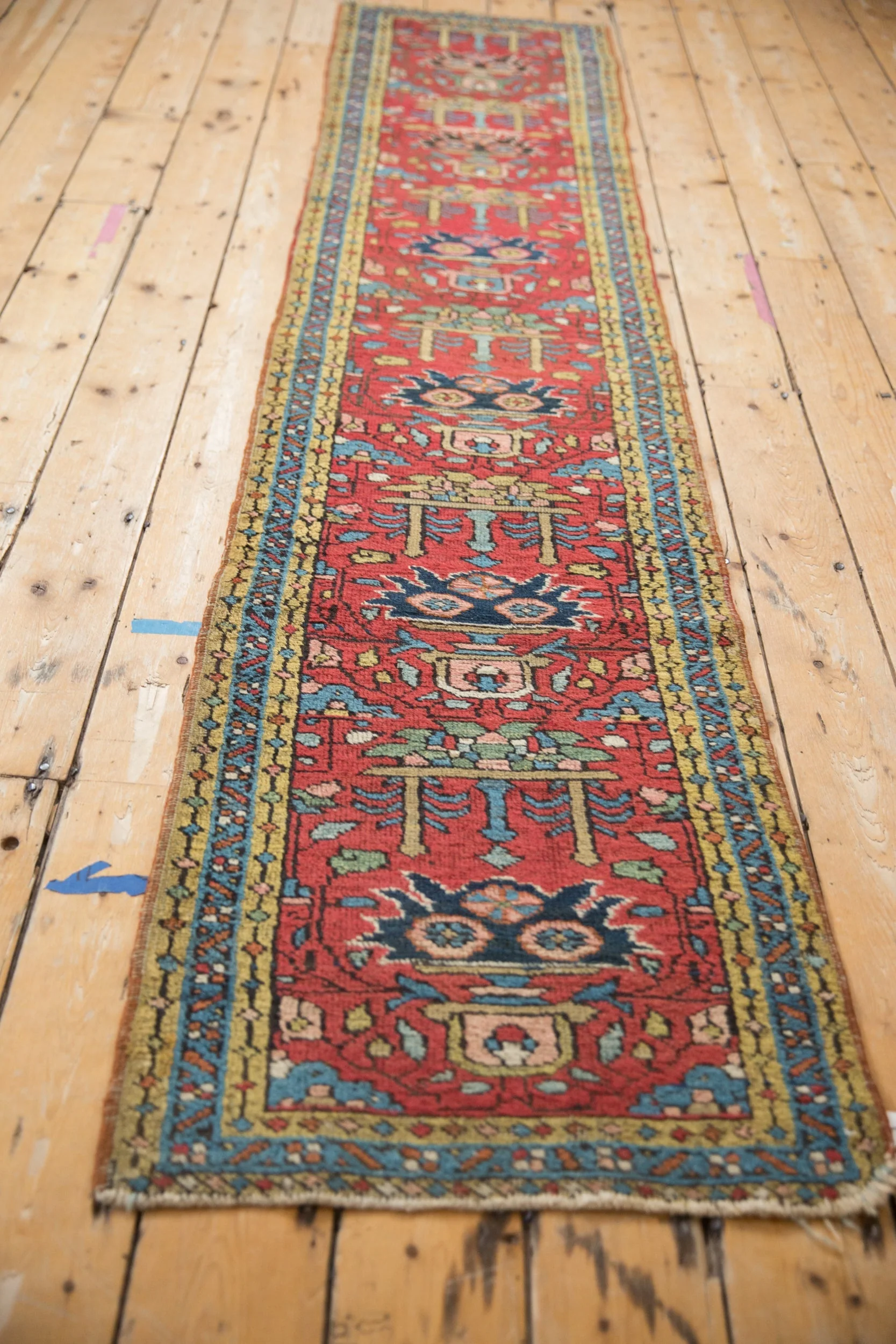 2x9 Vintage Heriz Rug Runner - Image 5