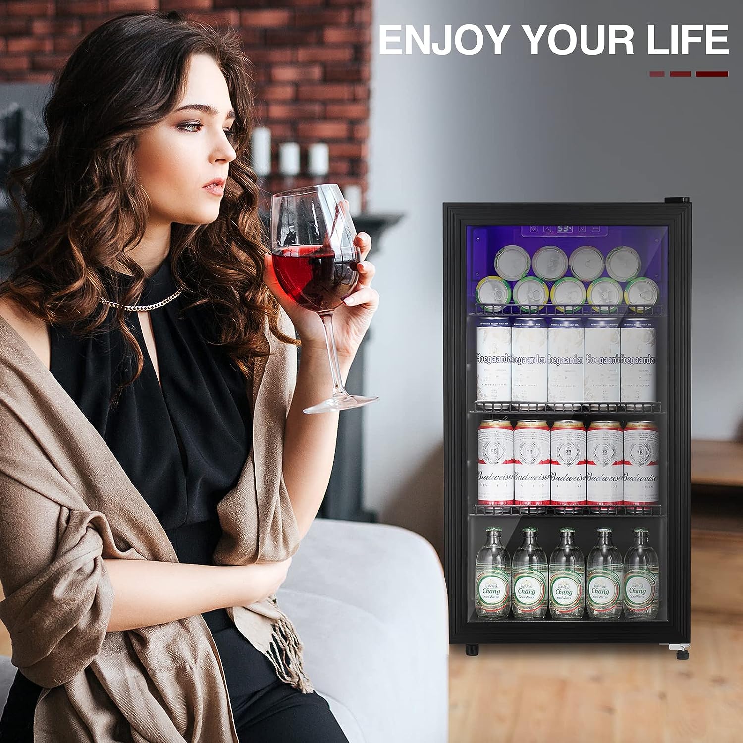 3.2 Cu.Ft Beverage Refrigerator Cooler W6890 - Image 5