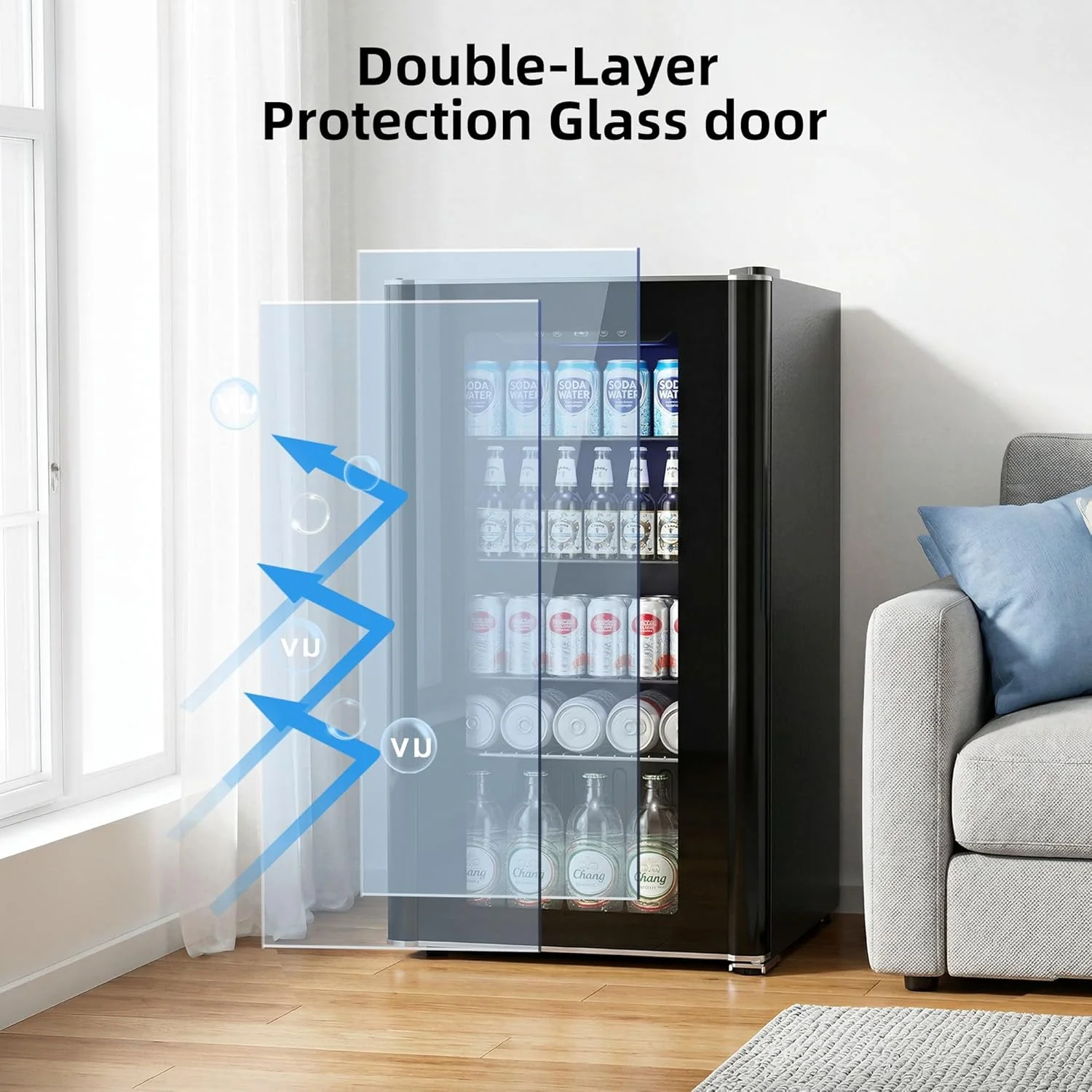 3.2 cu.ft  Wine Cooler/Cabinet Beverage Refrigerator W5899H - Image 19