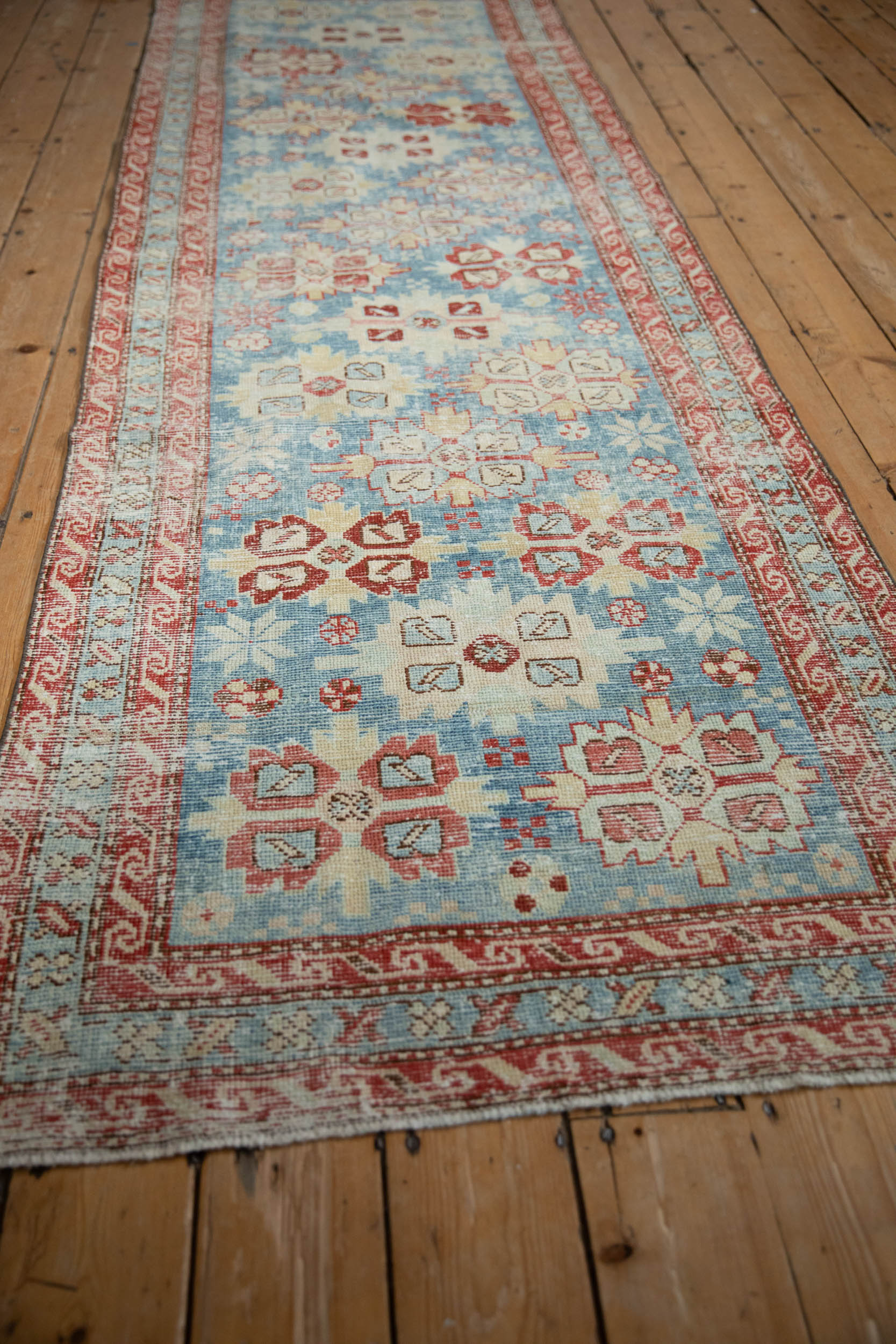 3.5x10.5 Antique Distressed Northwest Persian Rug Runner - Image 5