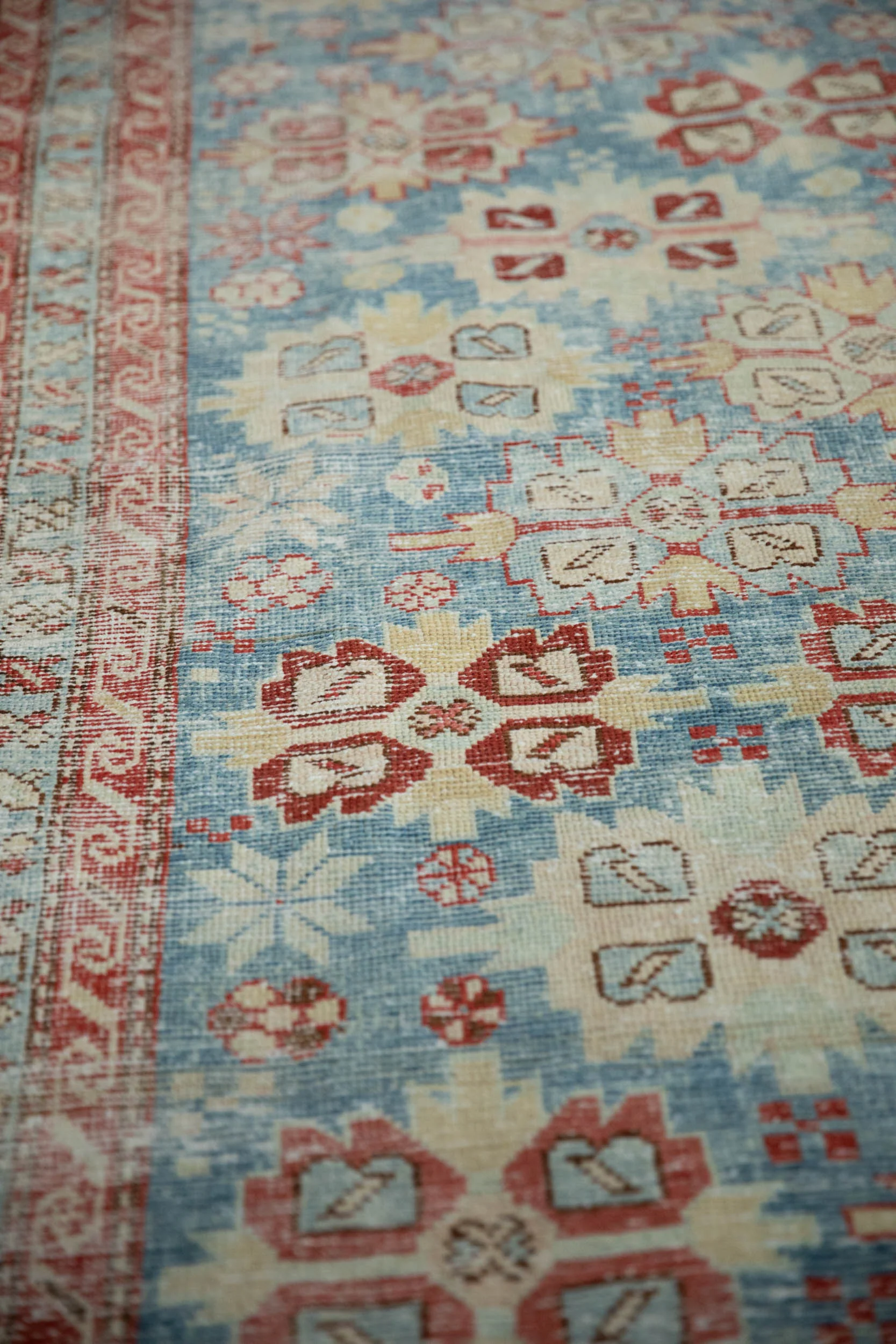 3.5x10.5 Antique Distressed Northwest Persian Rug Runner - Image 6