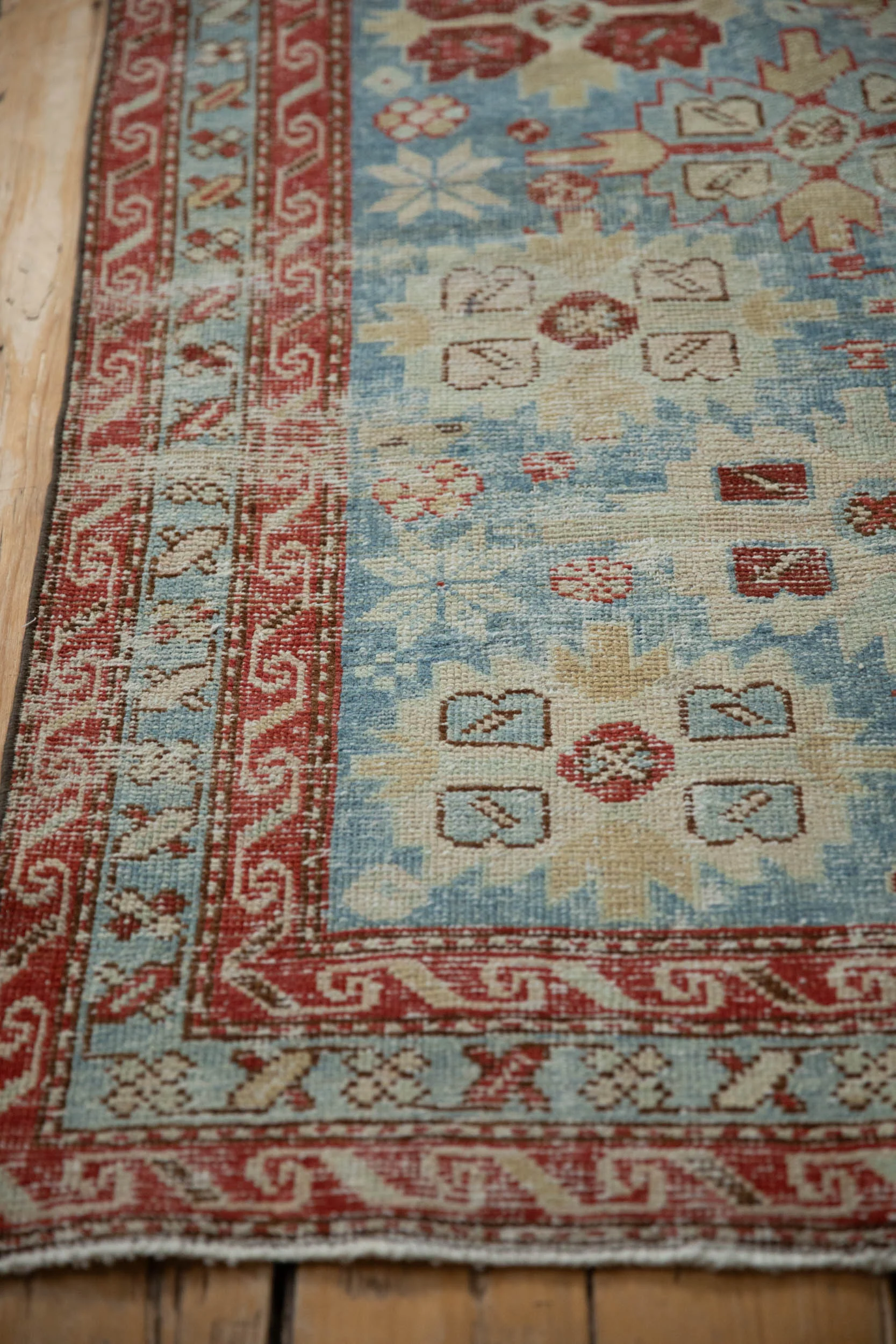 3.5x10.5 Antique Distressed Northwest Persian Rug Runner - Image 8