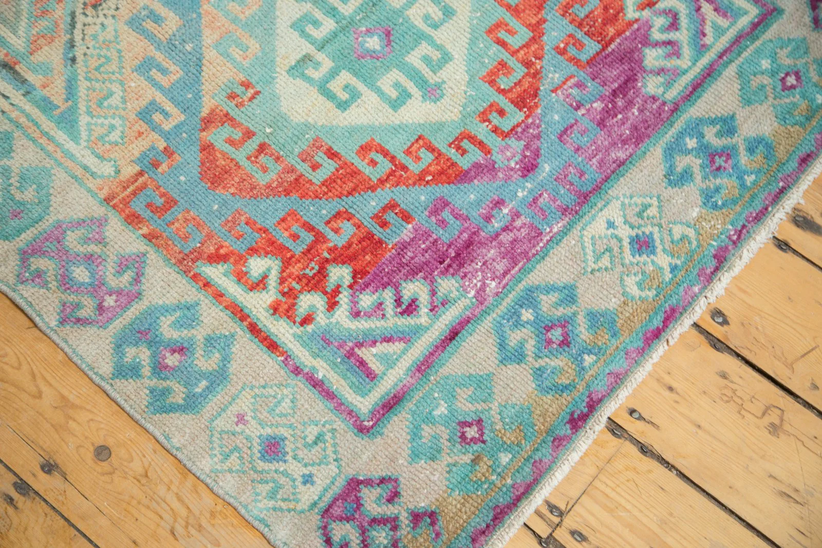 3.5x10.5 Vintage Distressed Oushak Rug Runner - Image 5
