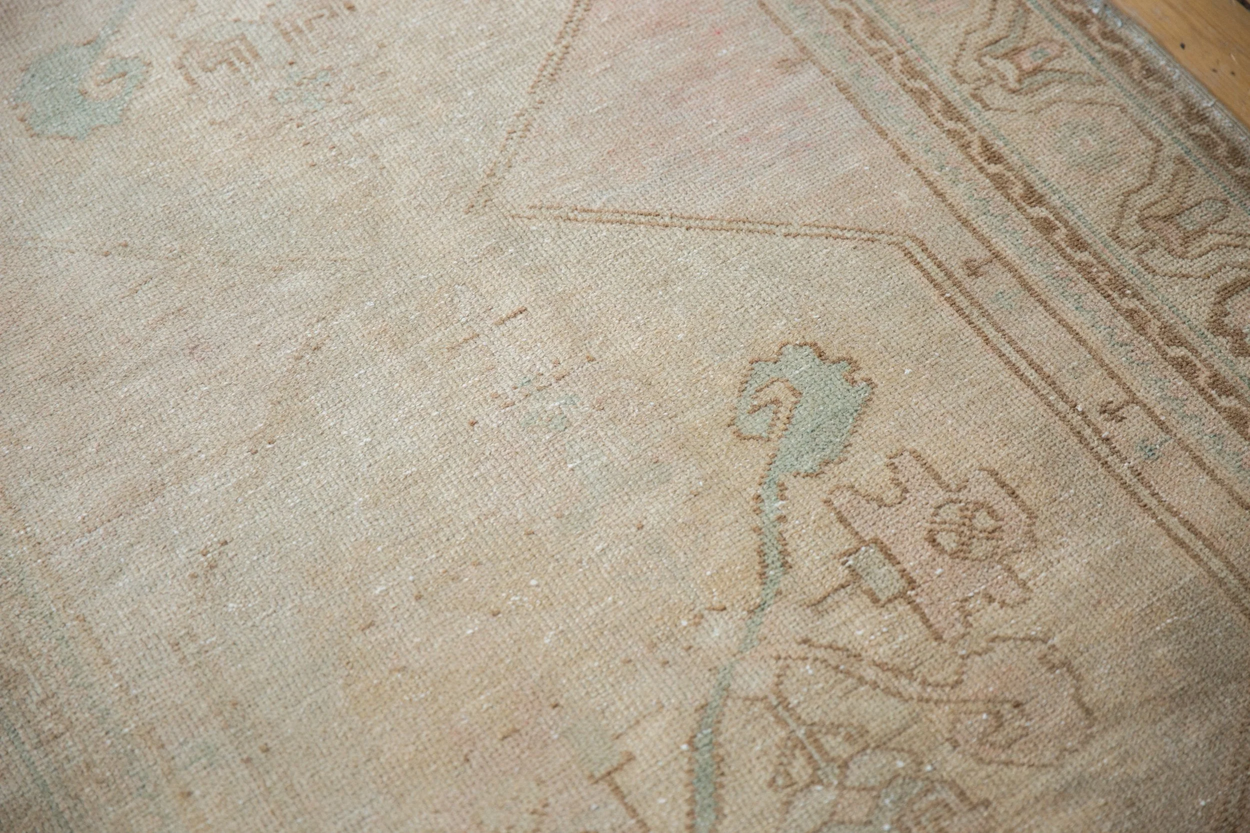 3.5x10.5 Vintage Distressed Oushak Rug Runner - Image 11