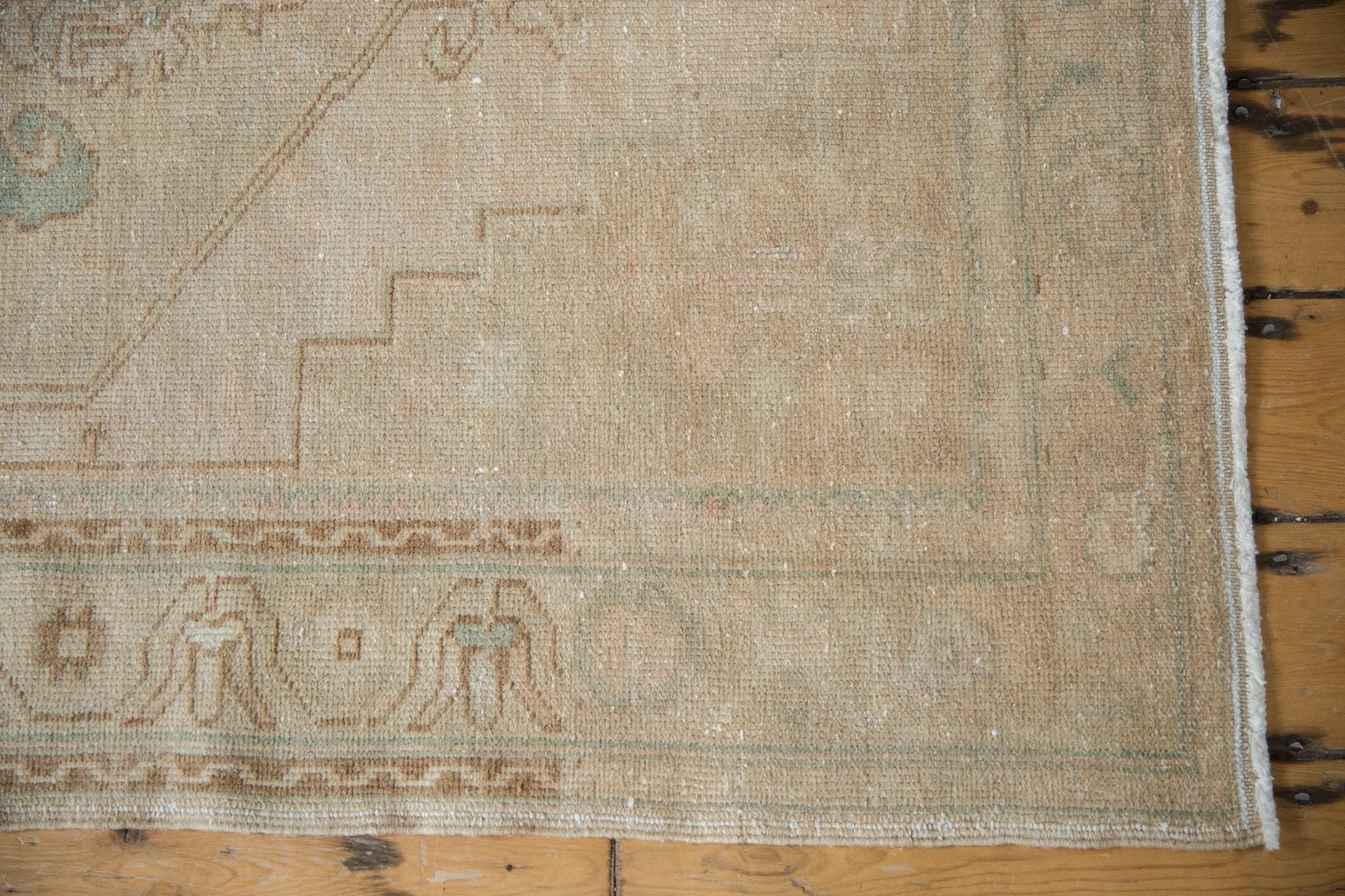 3.5x10.5 Vintage Distressed Oushak Rug Runner - Image 3