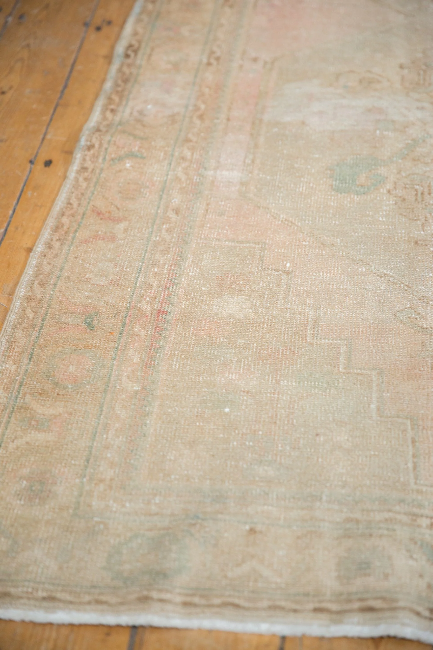 3.5x10.5 Vintage Distressed Oushak Rug Runner - Image 5