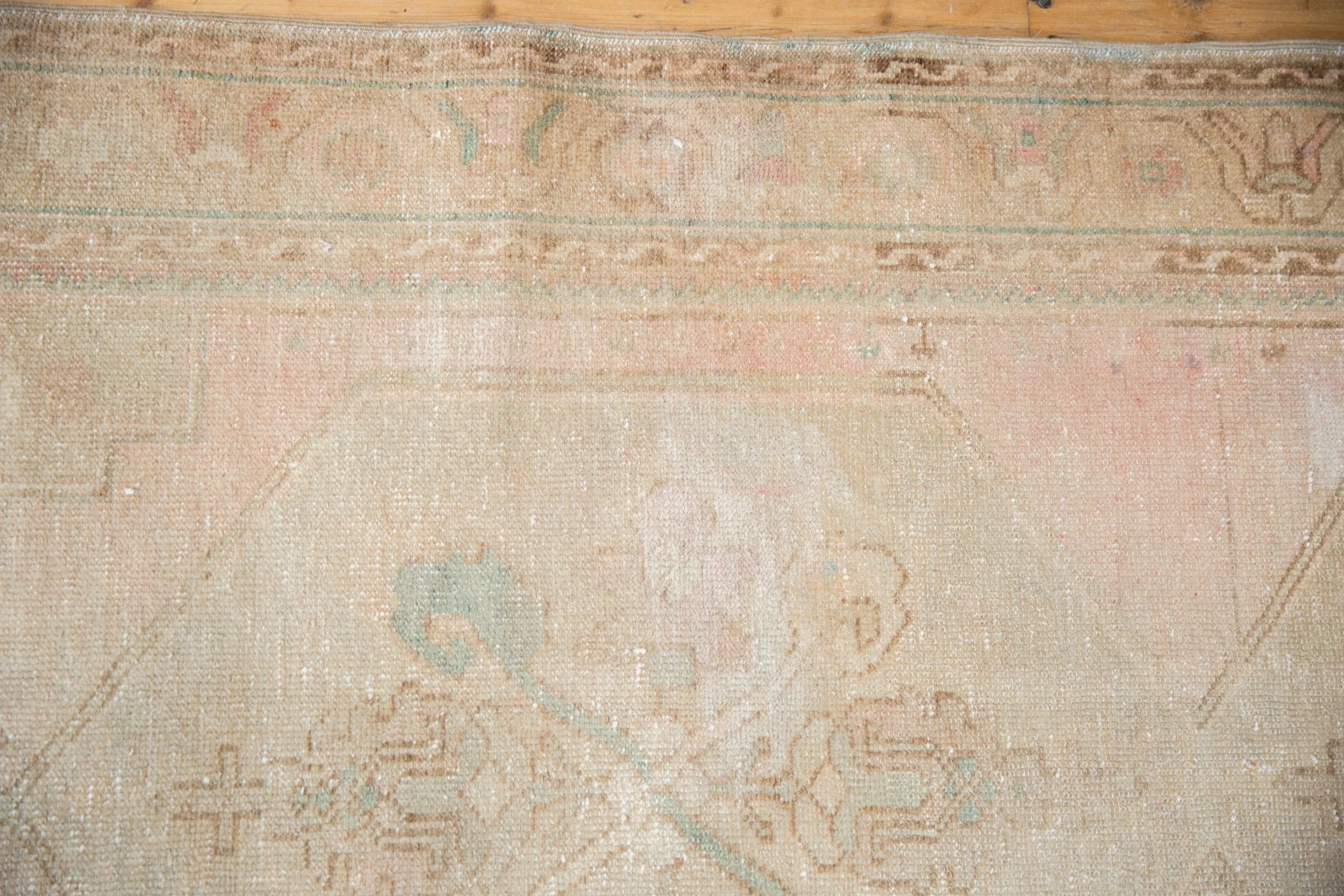 3.5x10.5 Vintage Distressed Oushak Rug Runner - Image 7