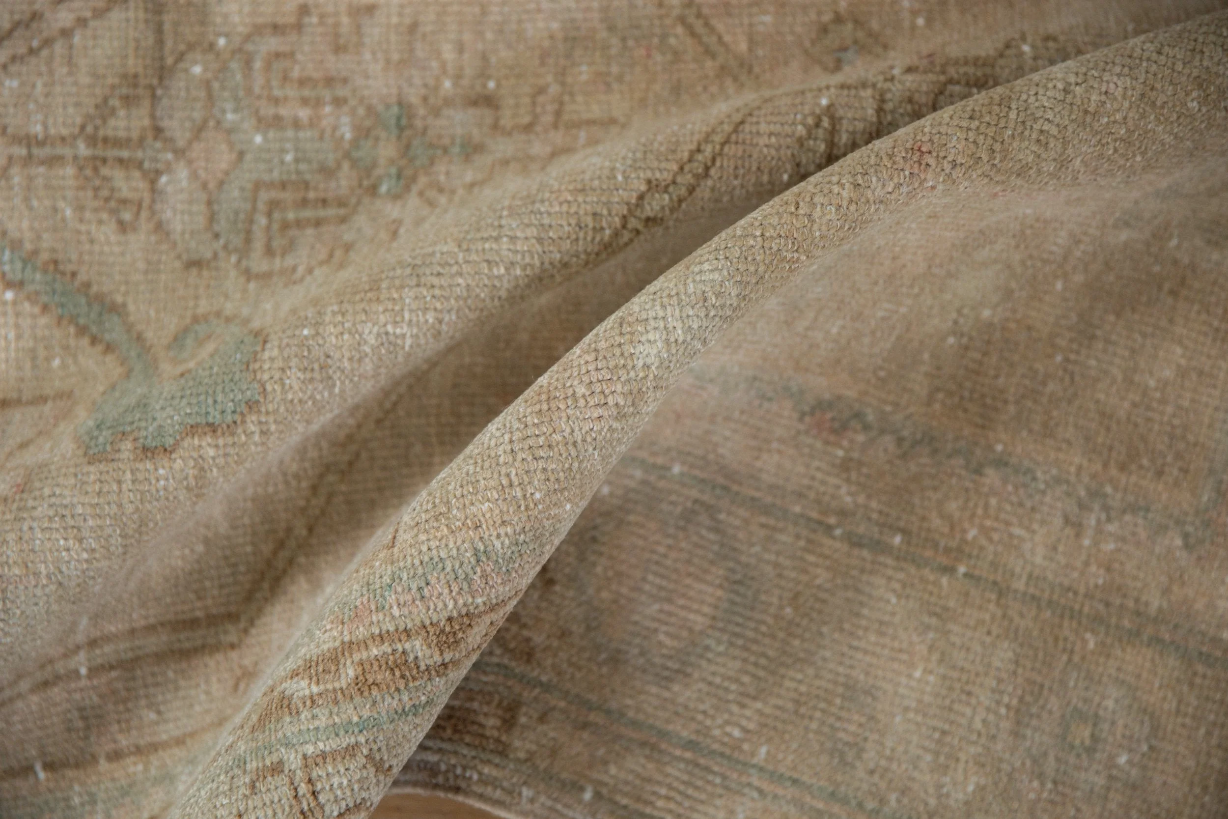 3.5x10.5 Vintage Distressed Oushak Rug Runner - Image 9