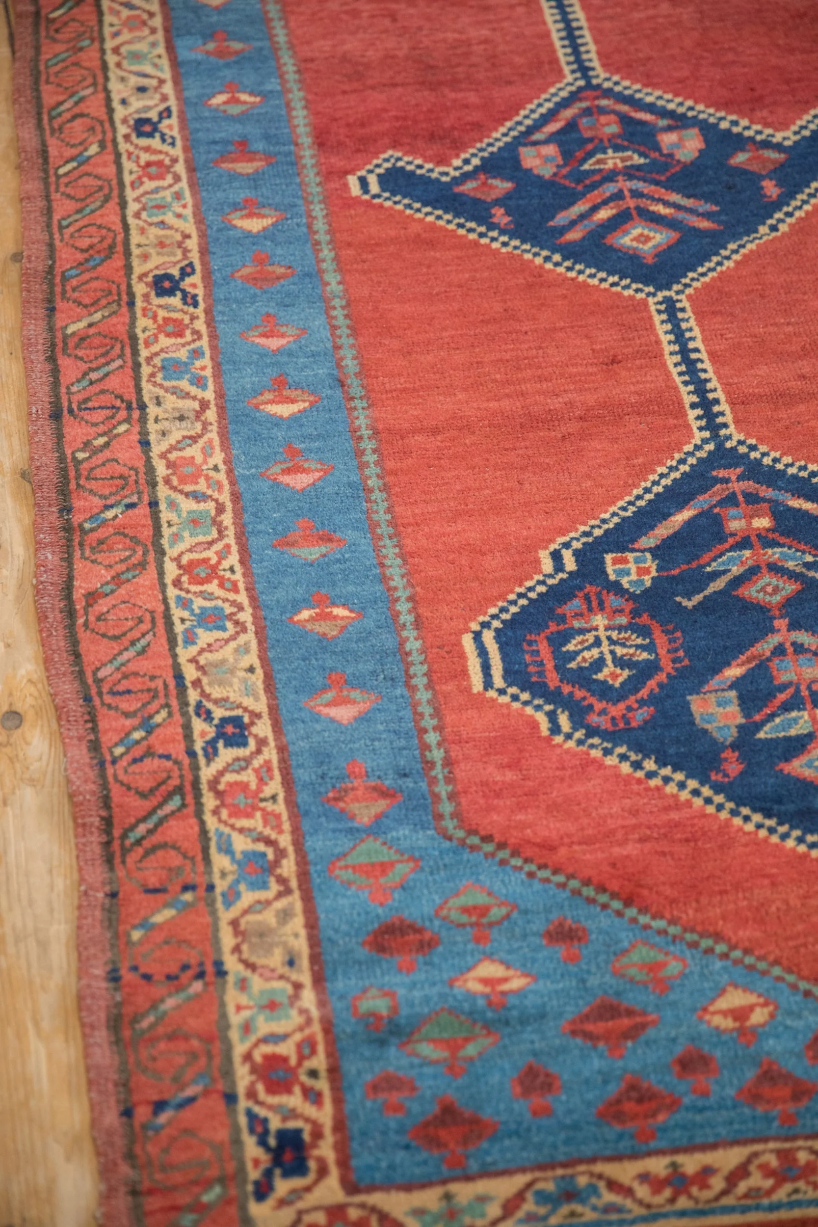 3.5x10 Antique Bakshaish Rug Runner - Image 5