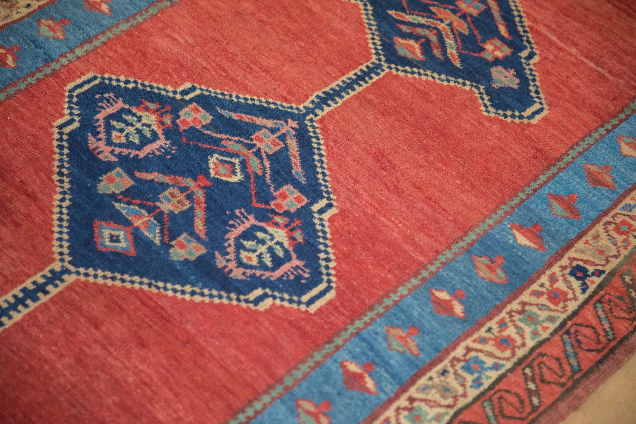 3.5x10 Antique Bakshaish Rug Runner - Image 7