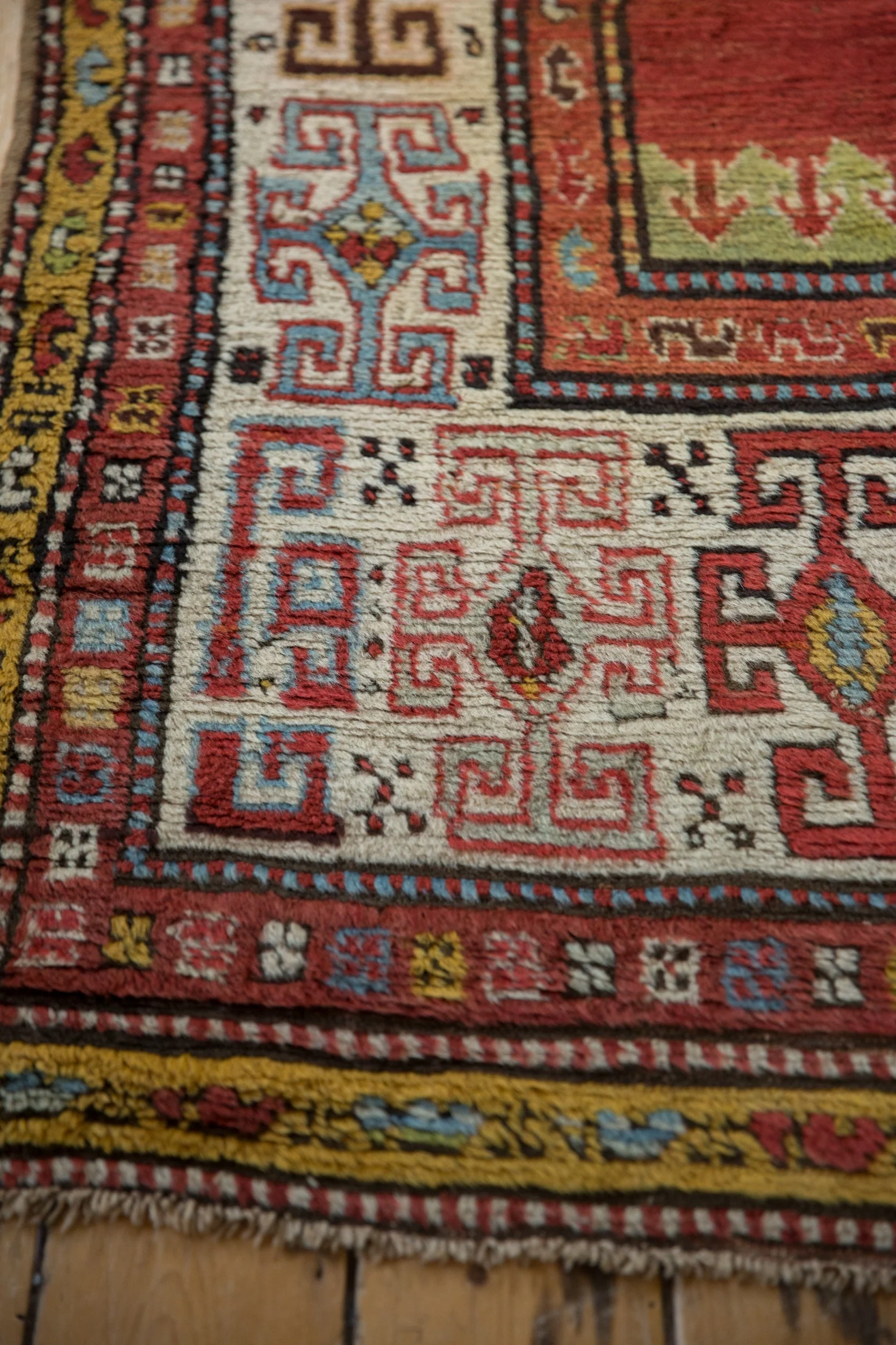3.5x10 Antique Kazak Rug Runner - Image 10