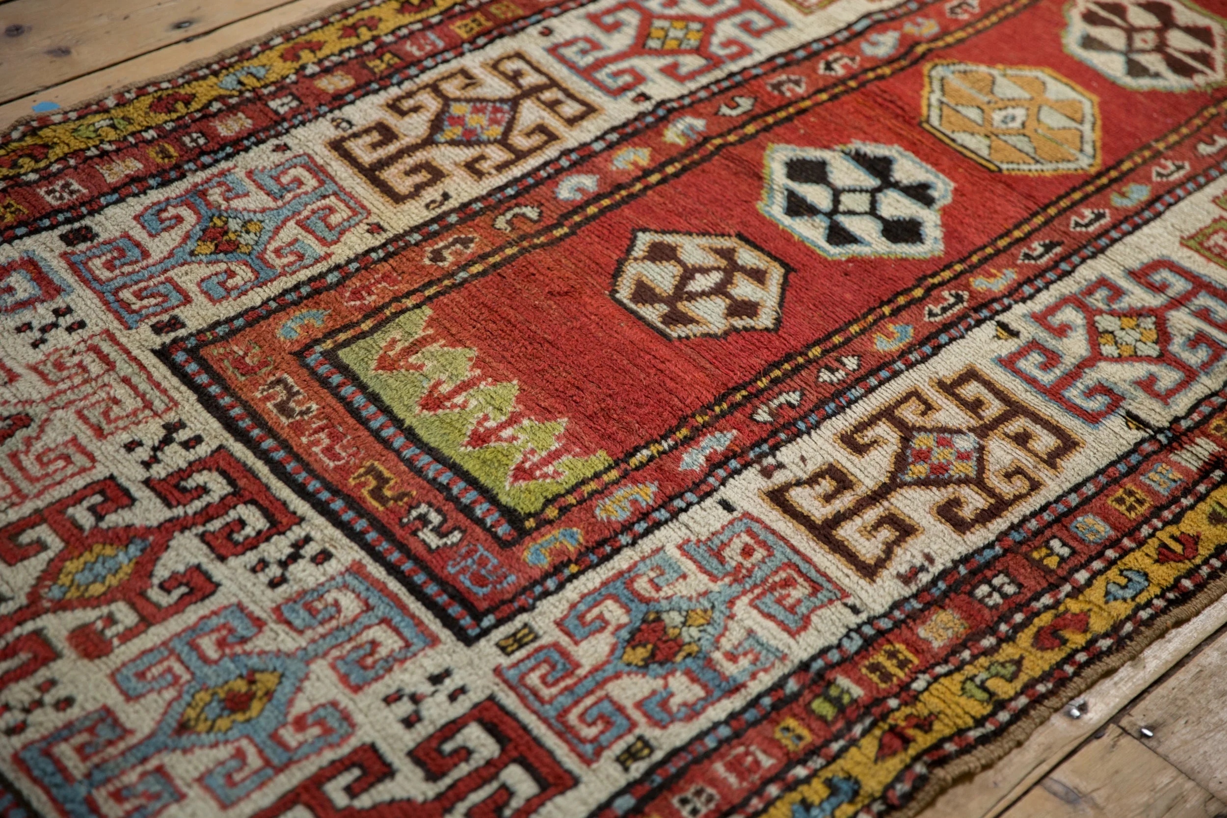 3.5x10 Antique Kazak Rug Runner - Image 11