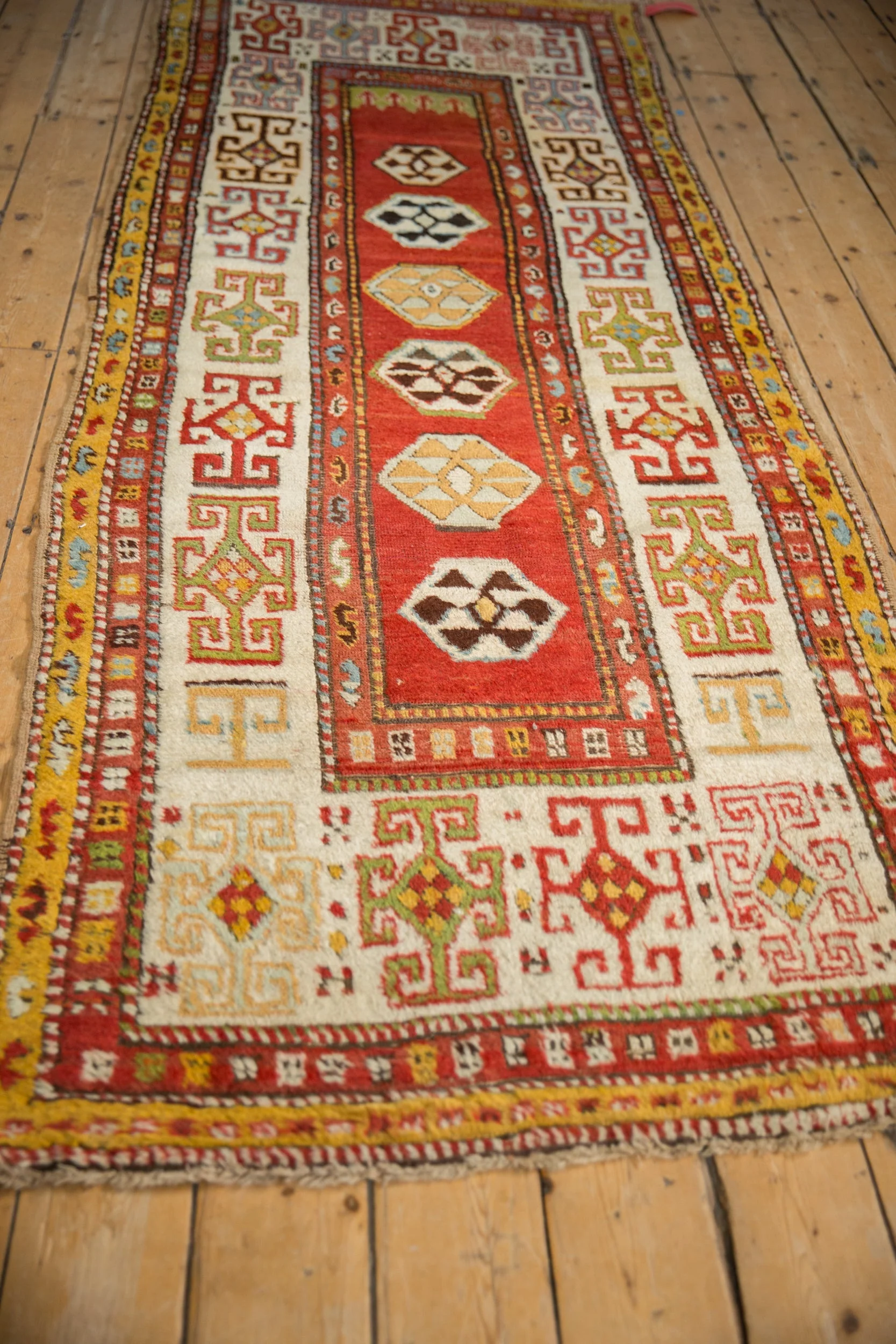 3.5x10 Antique Kazak Rug Runner - Image 4