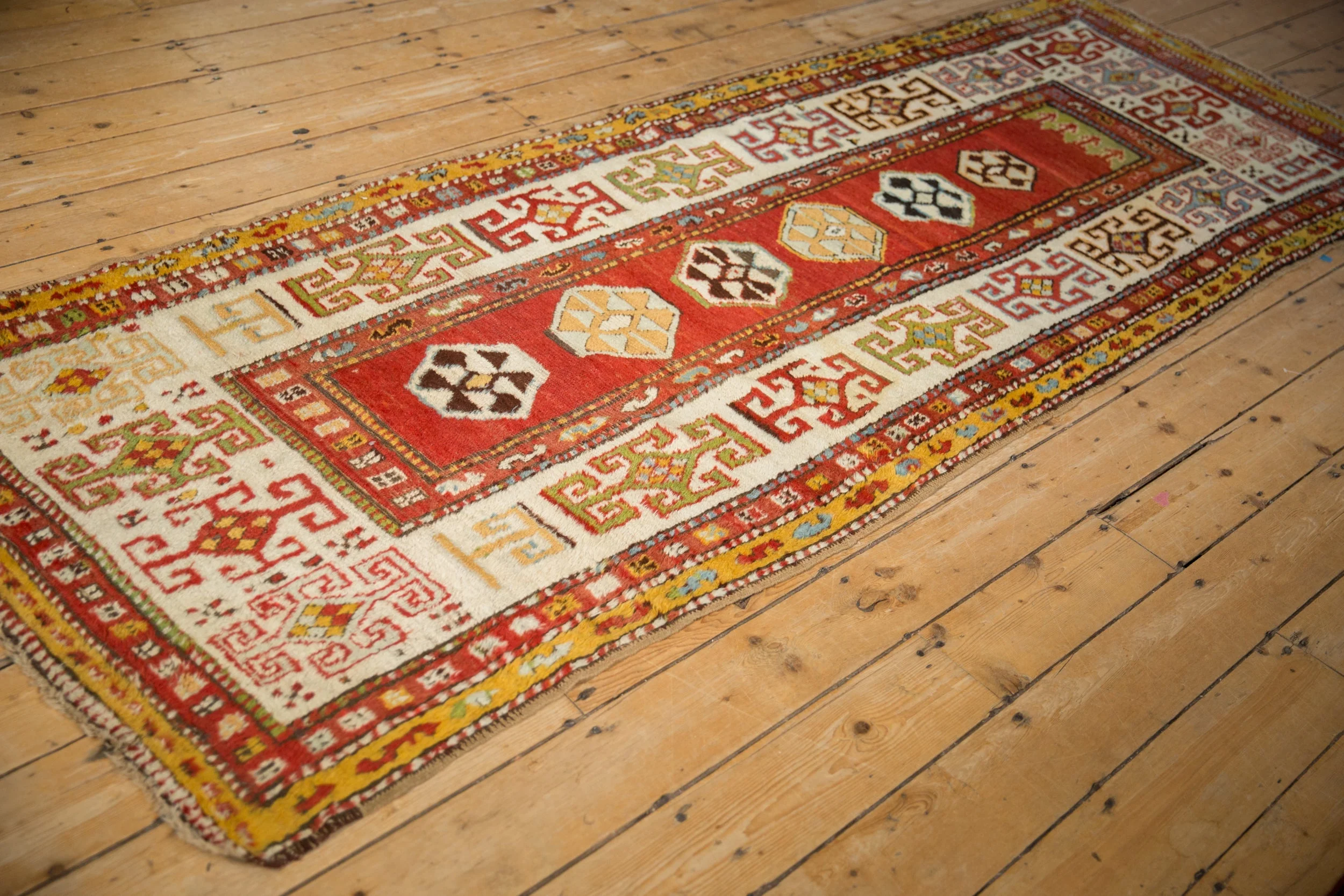 3.5x10 Antique Kazak Rug Runner - Image 6
