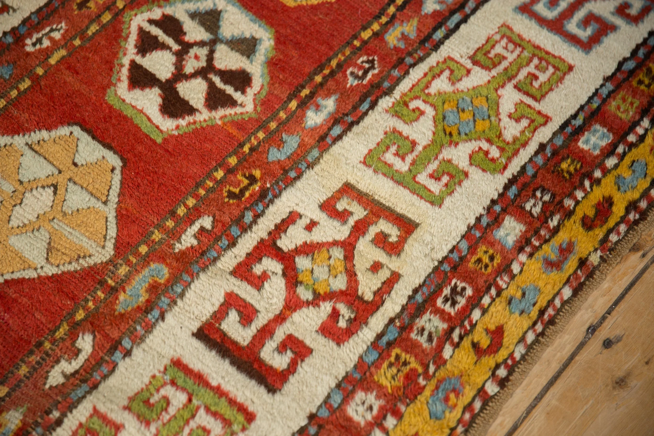 3.5x10 Antique Kazak Rug Runner - Image 7