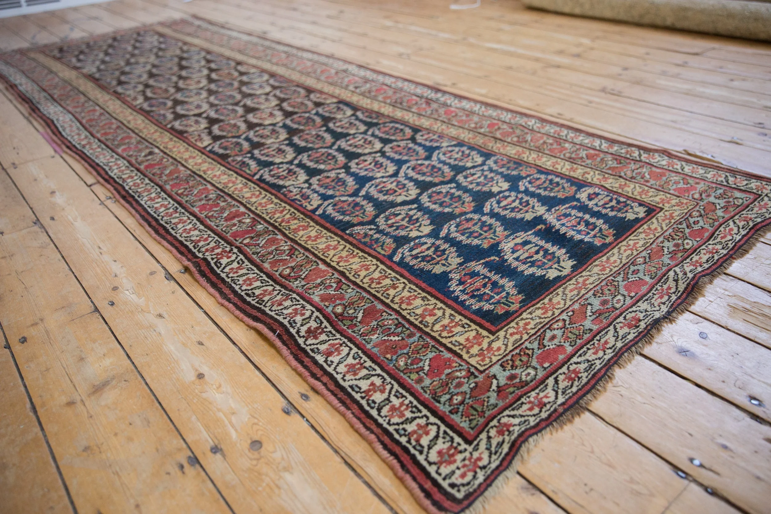 3.5x10 Antique Kurdish Rug Runner - Image 4