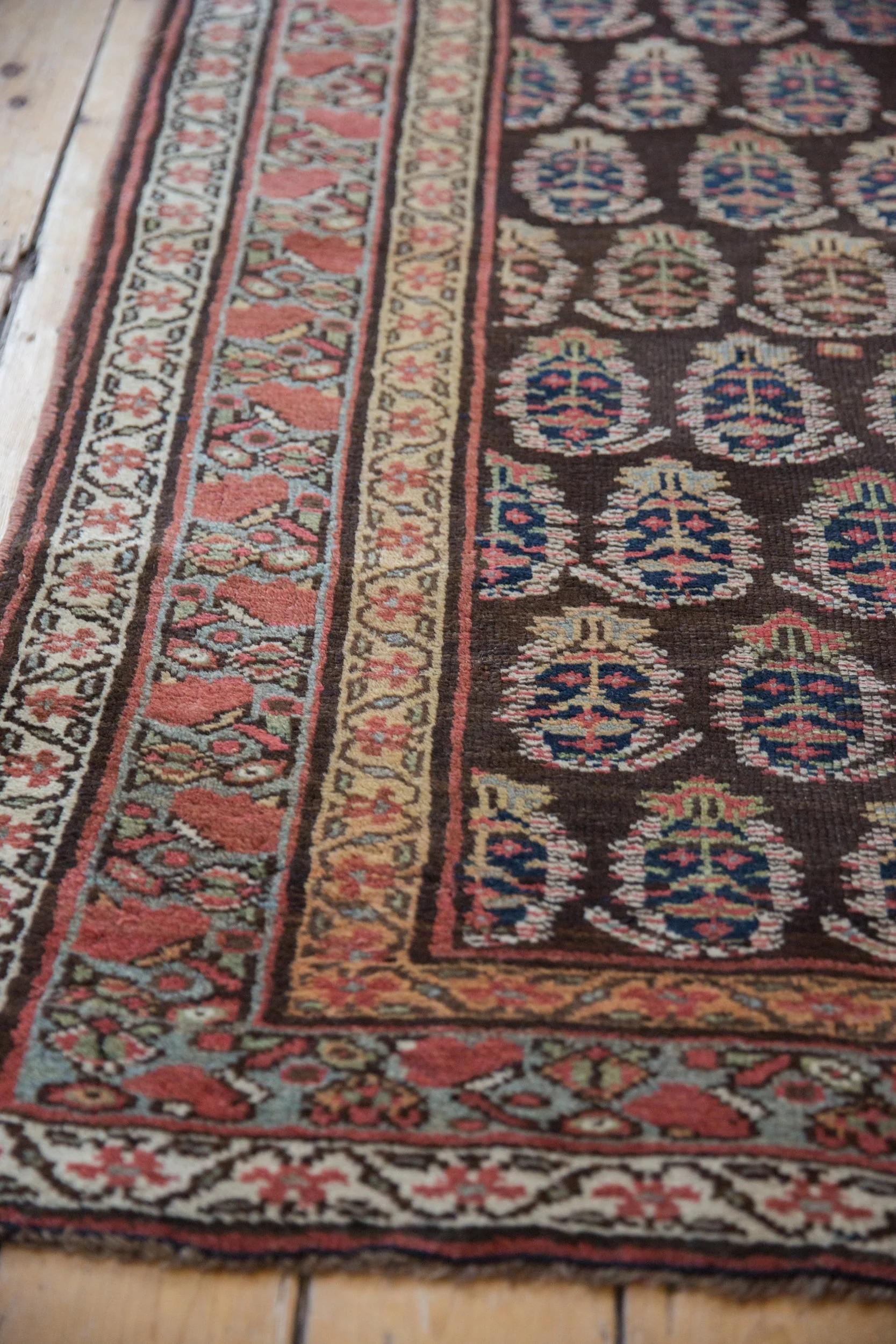3.5x10 Antique Kurdish Rug Runner - Image 7