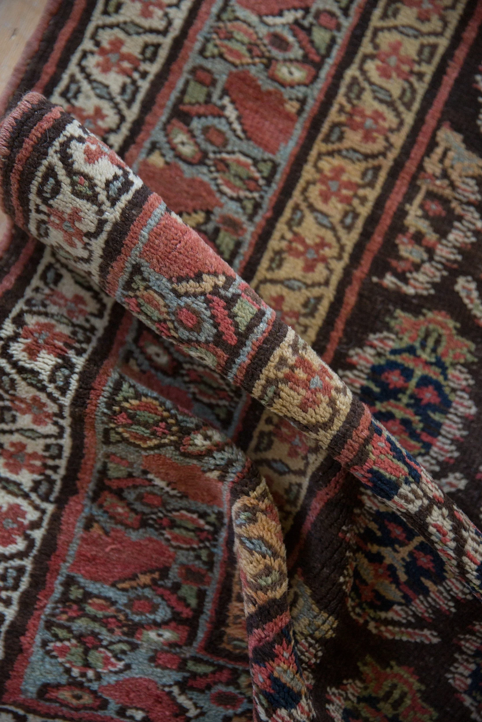 3.5x10 Antique Kurdish Rug Runner - Image 8