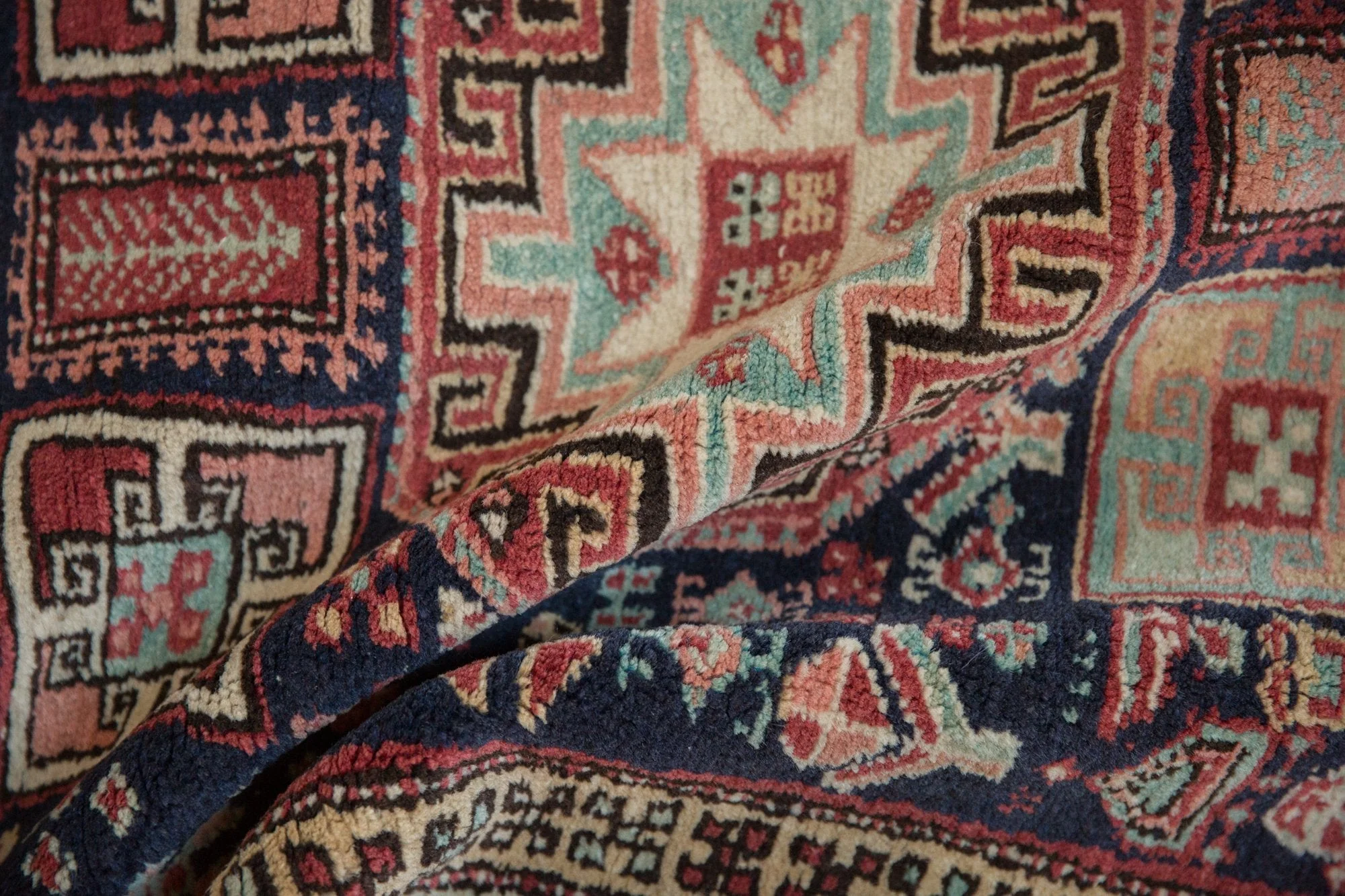 3.5x10 Vintage Ardebil Rug Runner - Image 10